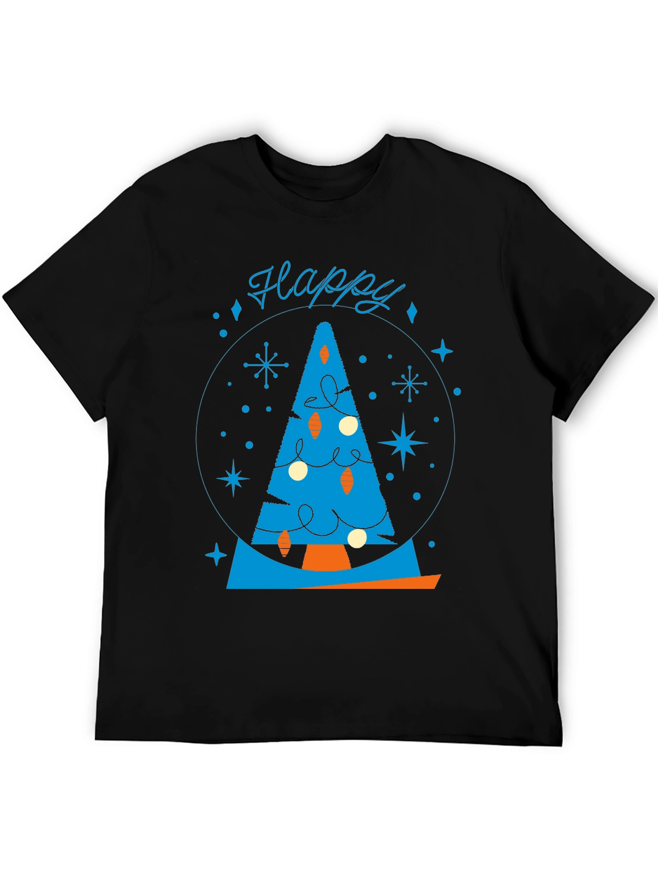 Festive Retro Christmas Tree Graphic Tee