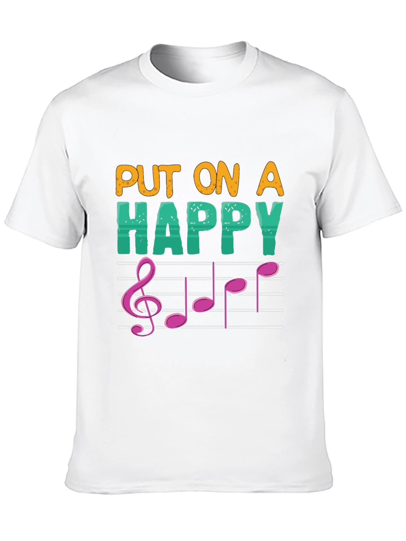 Put On A Happy Note Music T-Shirt