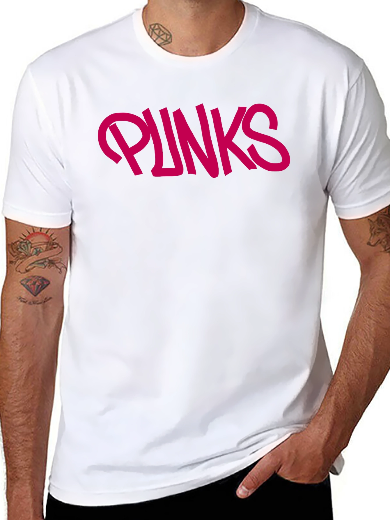PUNKS Graphic Tee - Classic Black T-Shirt