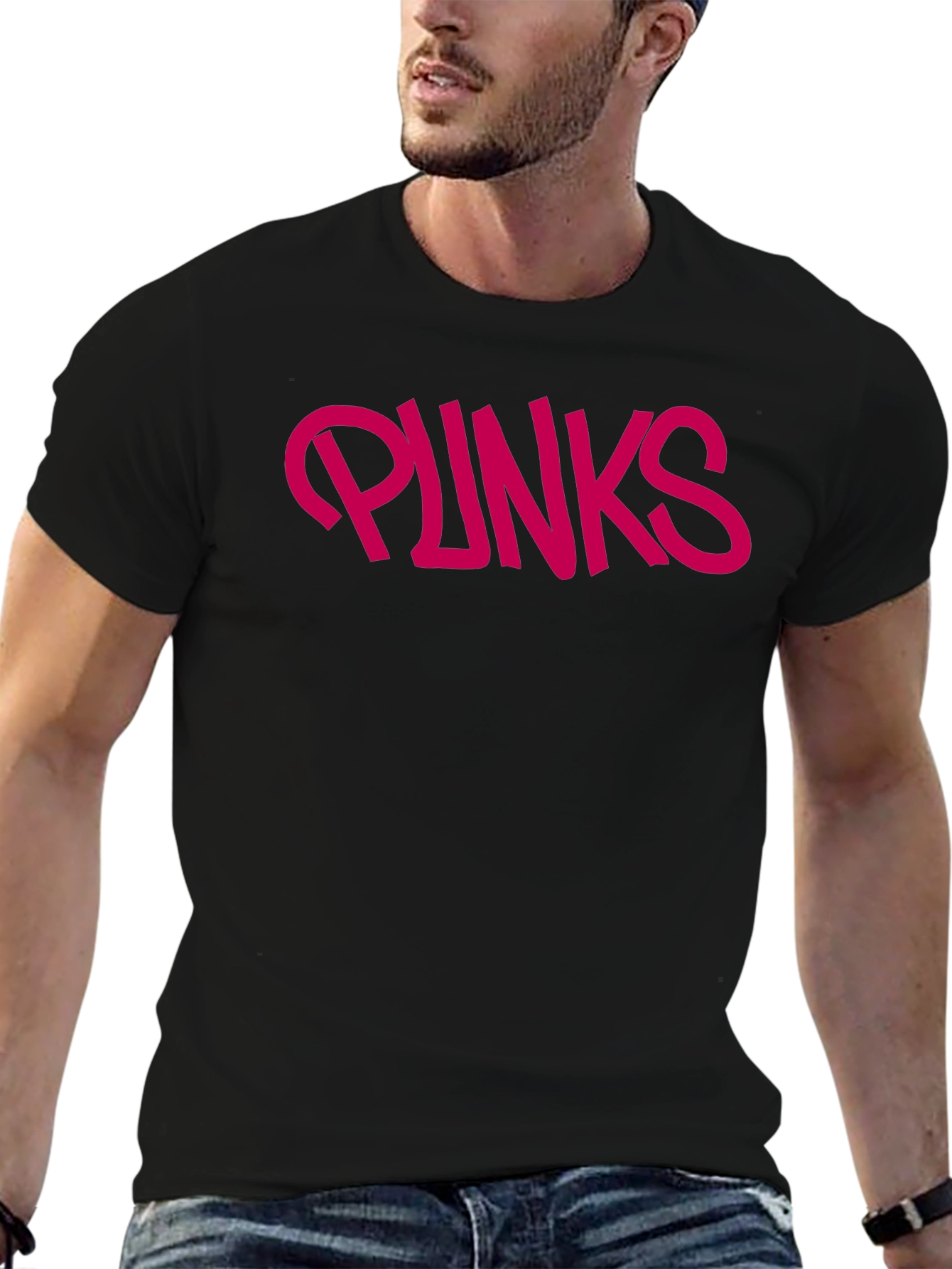 PUNKS Graphic Tee - Classic Black T-Shirt