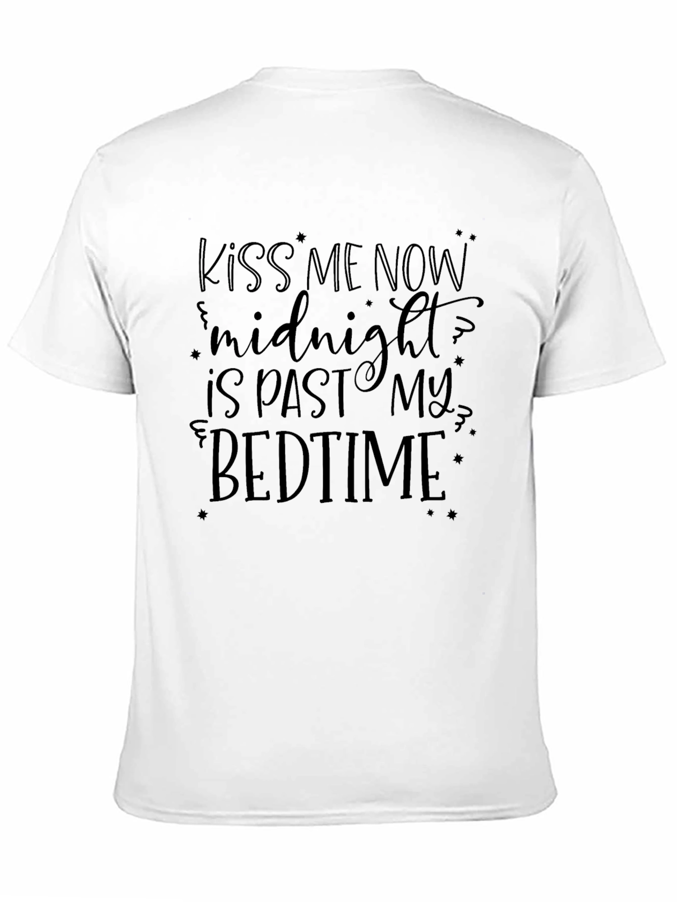 Kiss Me Now Midnight Bedtime Graphic T-Shirt