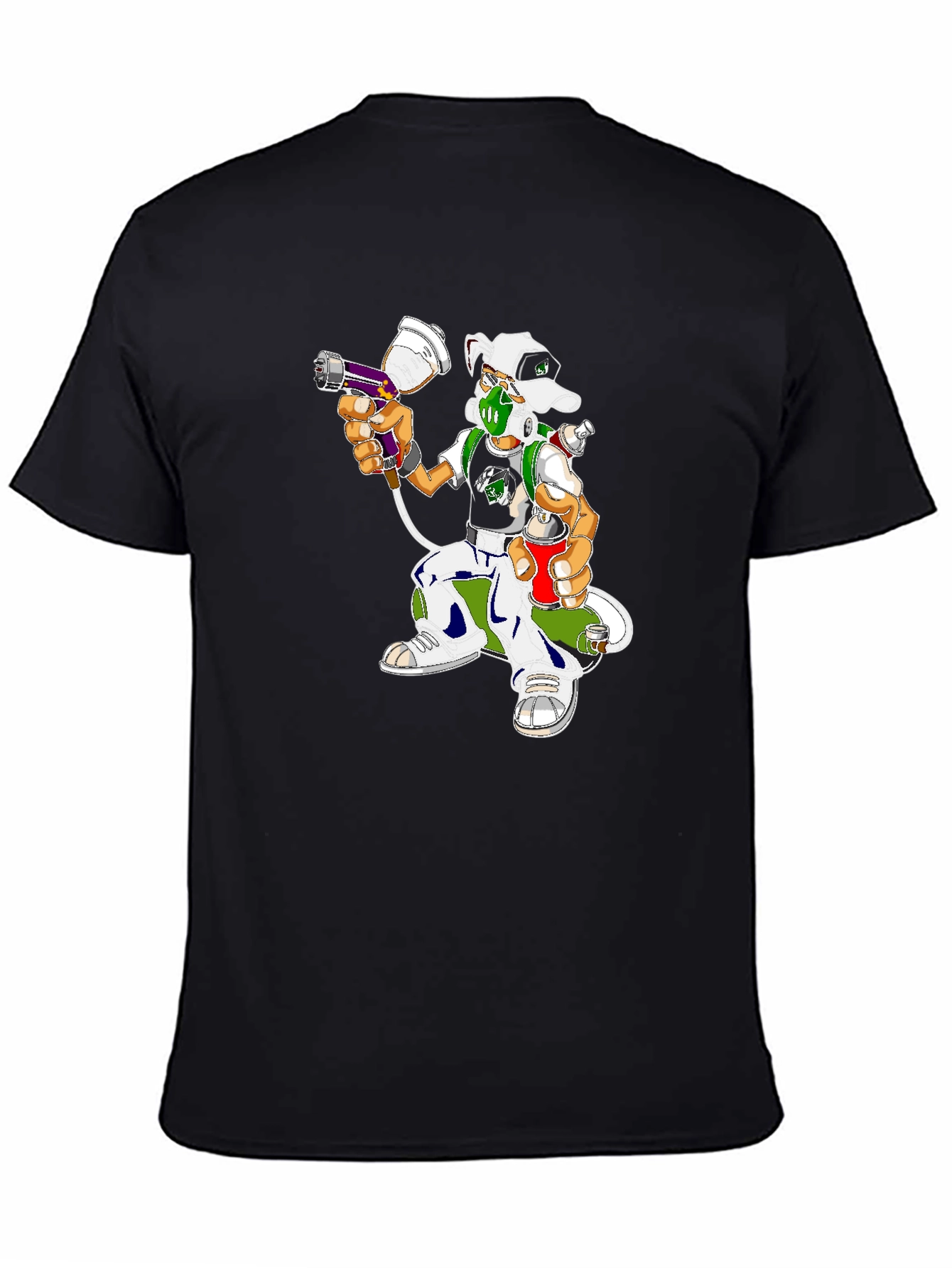 Urban Graffiti Artist Dog Graphic Tee