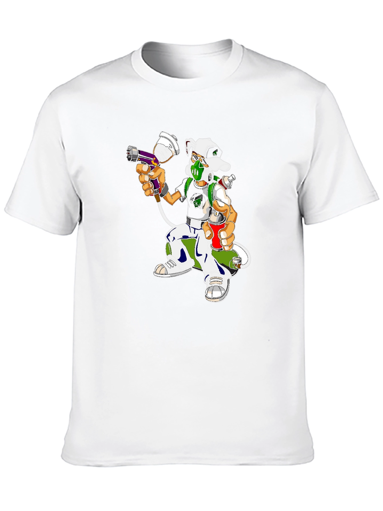 Urban Graffiti Artist Dog Graphic Tee