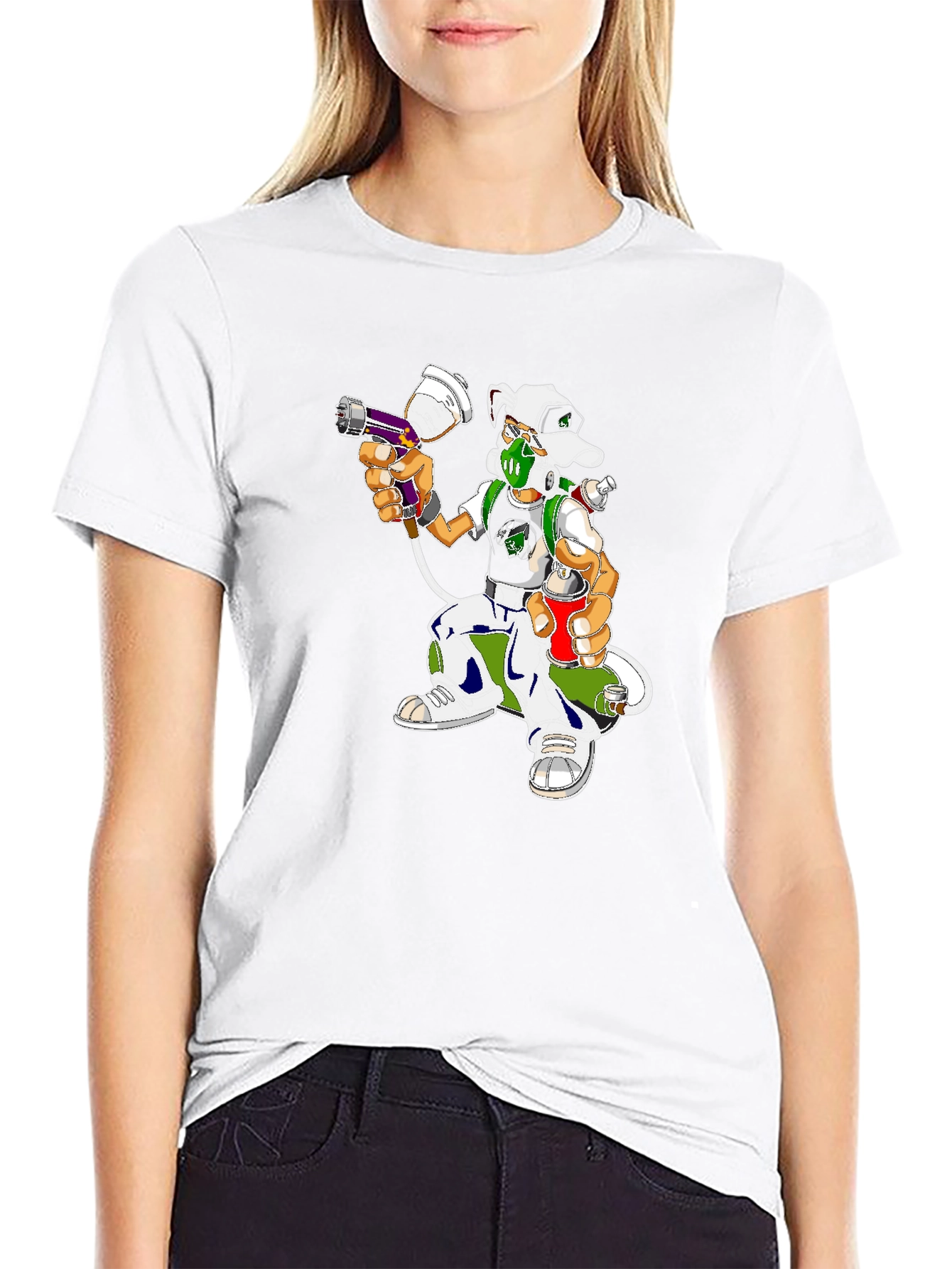 Urban Graffiti Artist Dog Graphic Tee