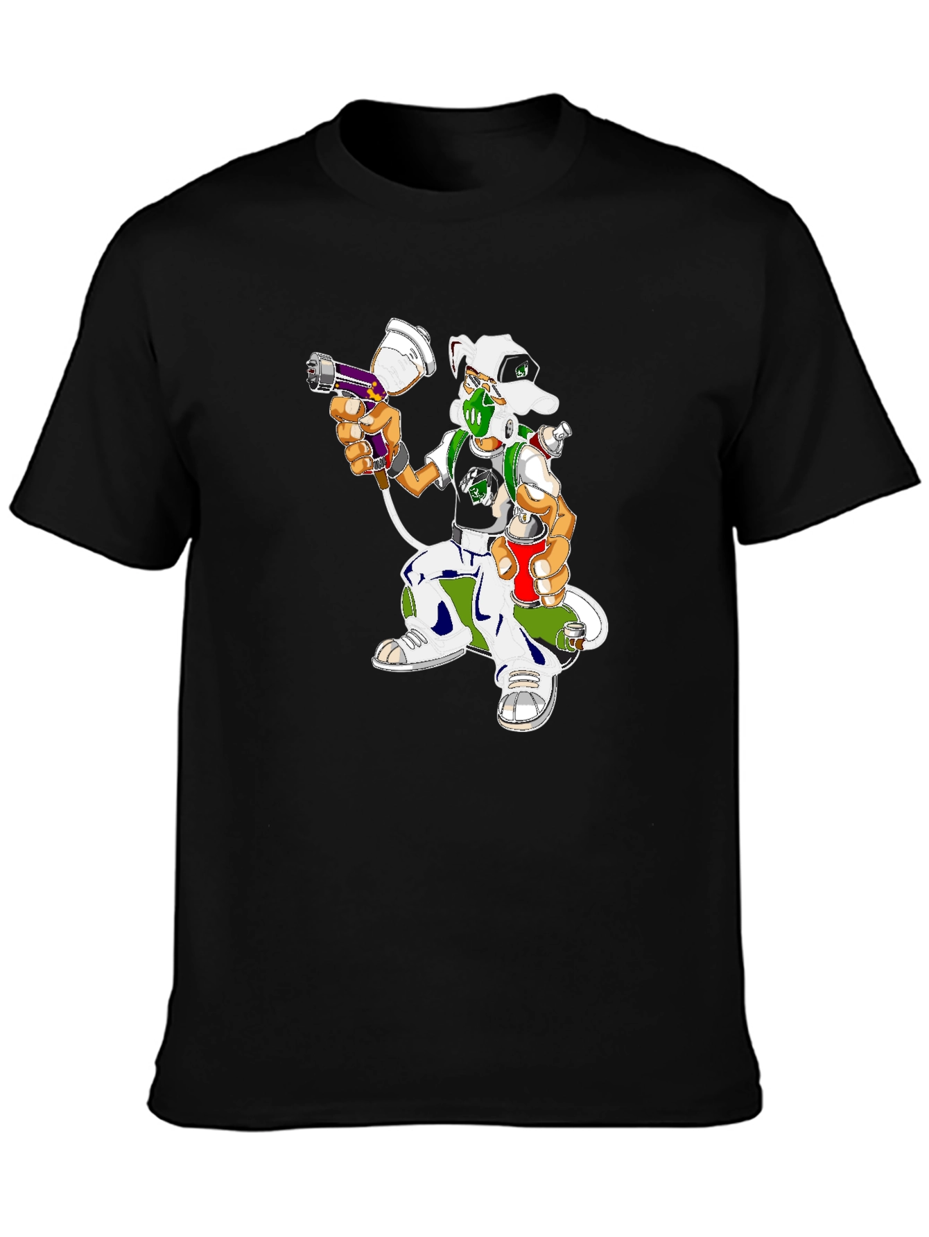 Urban Graffiti Artist Dog Graphic Tee