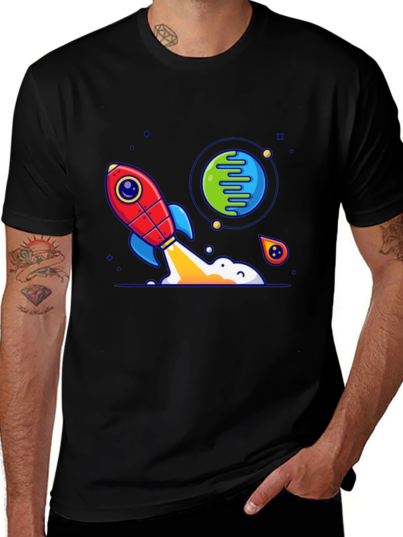Rocket Launch Graphic T-Shirt