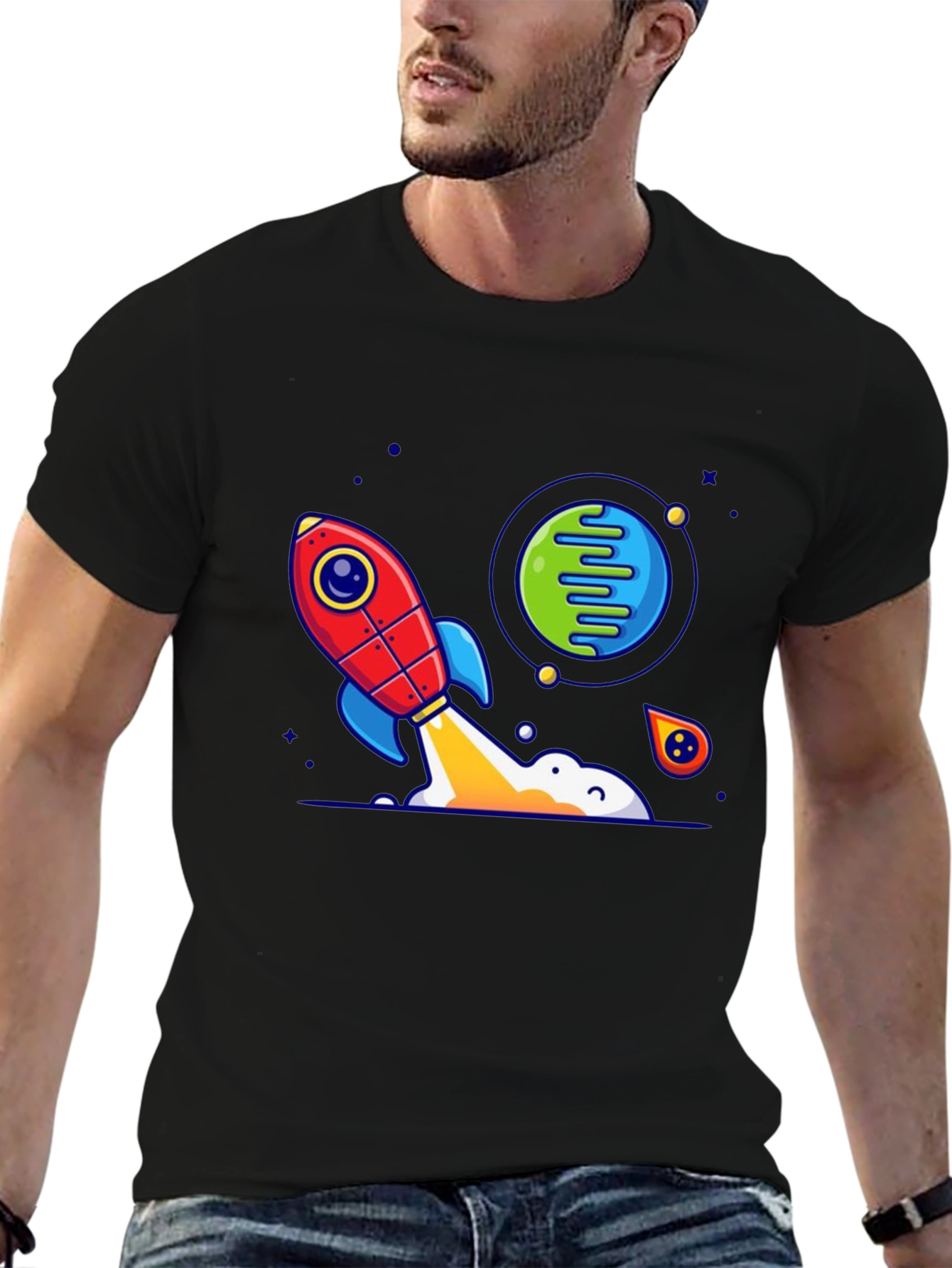 Rocket Launch Graphic T-Shirt