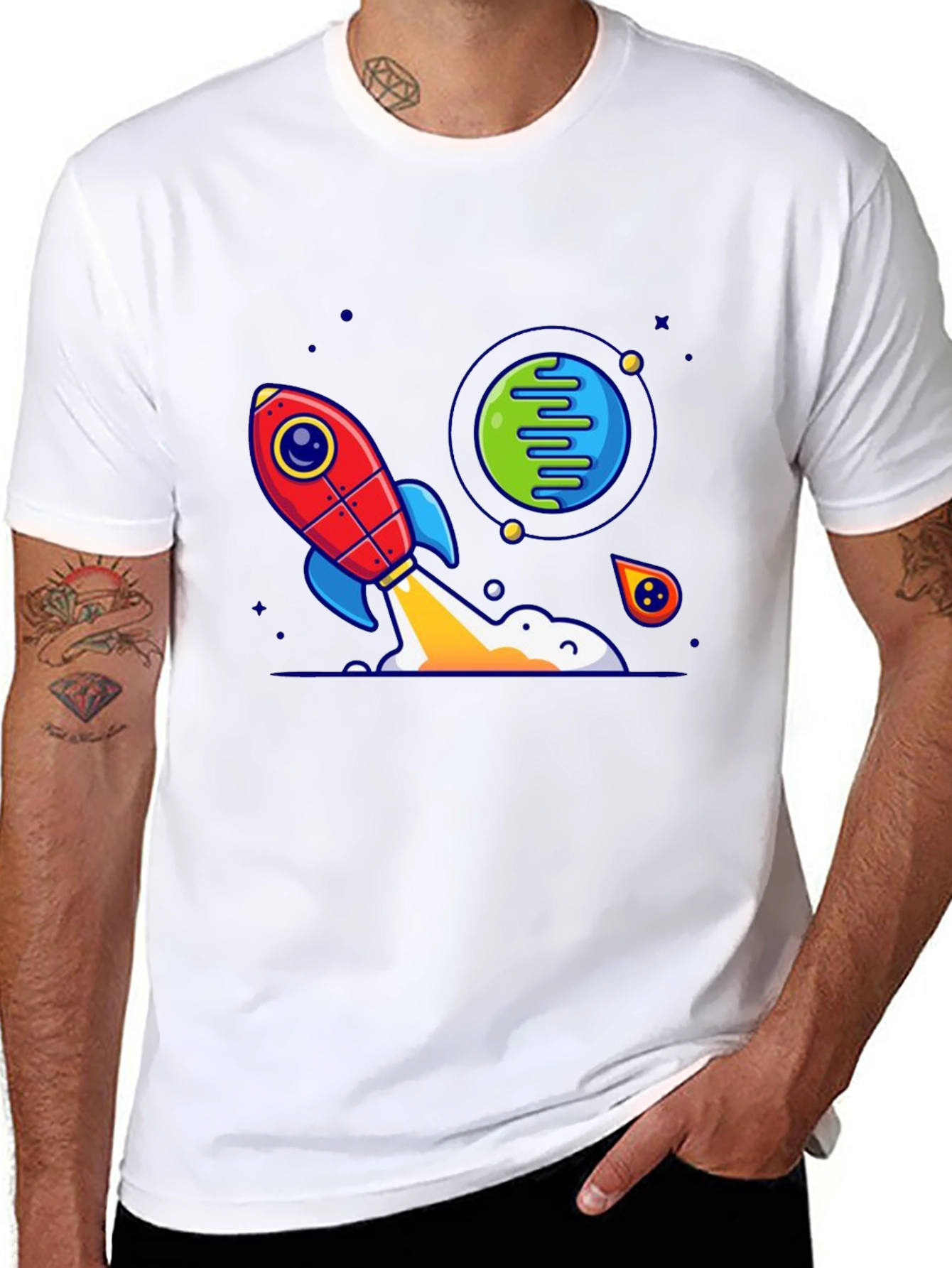 Rocket Launch Graphic T-Shirt