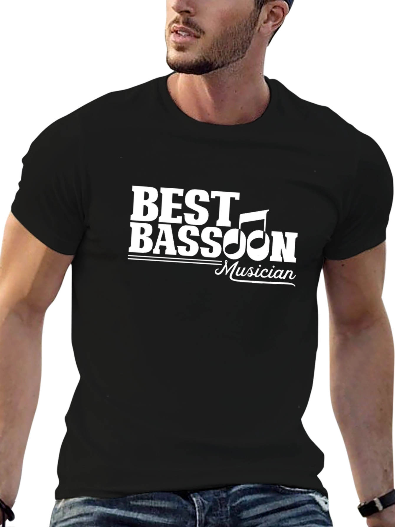 Best Bassoon Musician Black T-Shirt