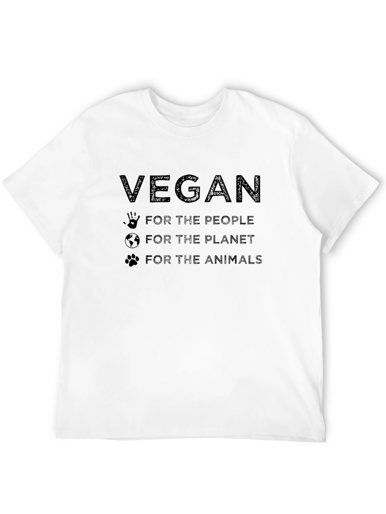 Vegan T-Shirt - For the People Planet Animals