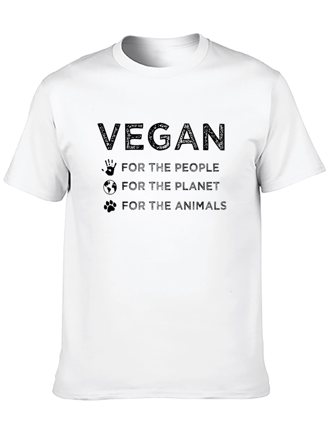Vegan T-Shirt - For the People Planet Animals
