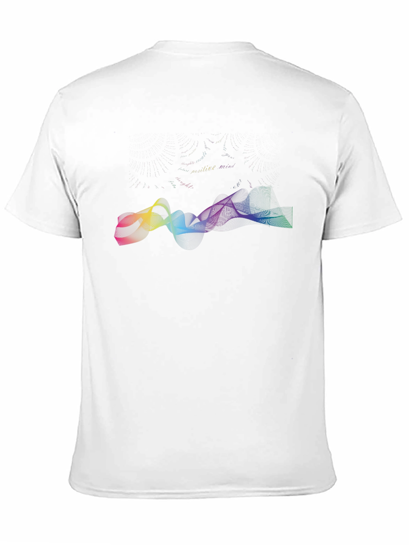 Vibrant Wave Graphic Black T-Shirt