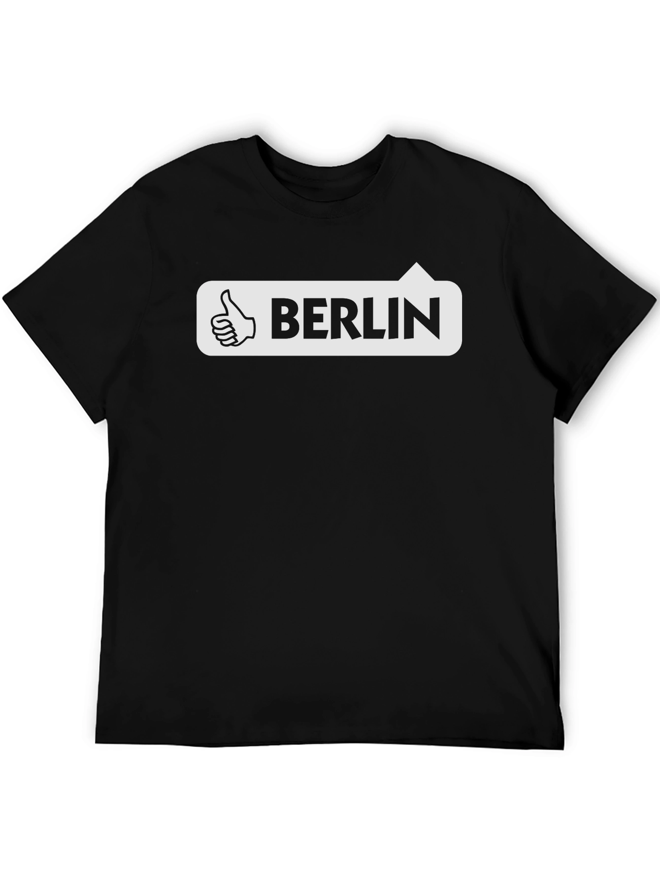 Berlin Thumbs Up Graphic Tee - Black