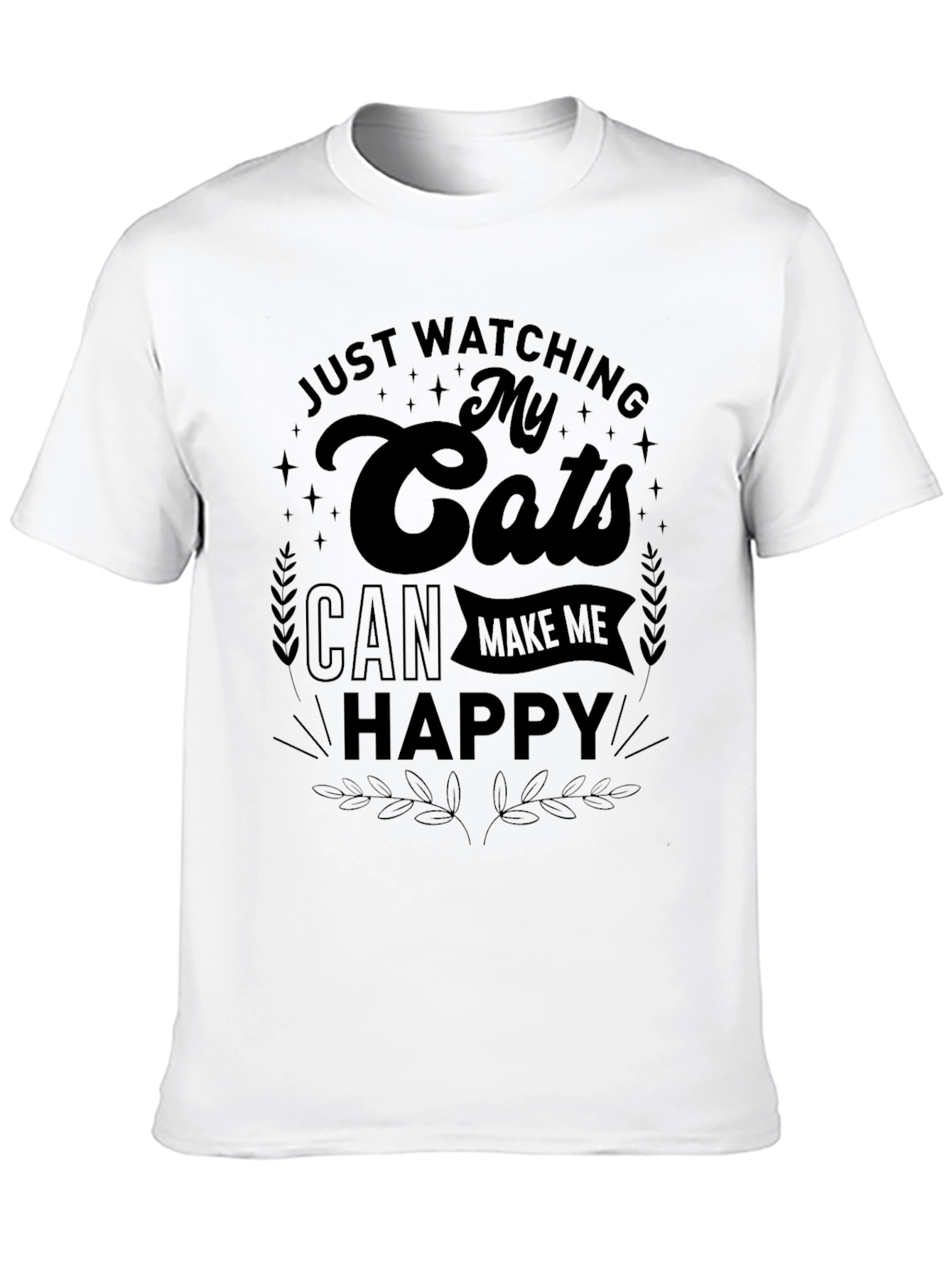 Cats Make Me Happy T-Shirt