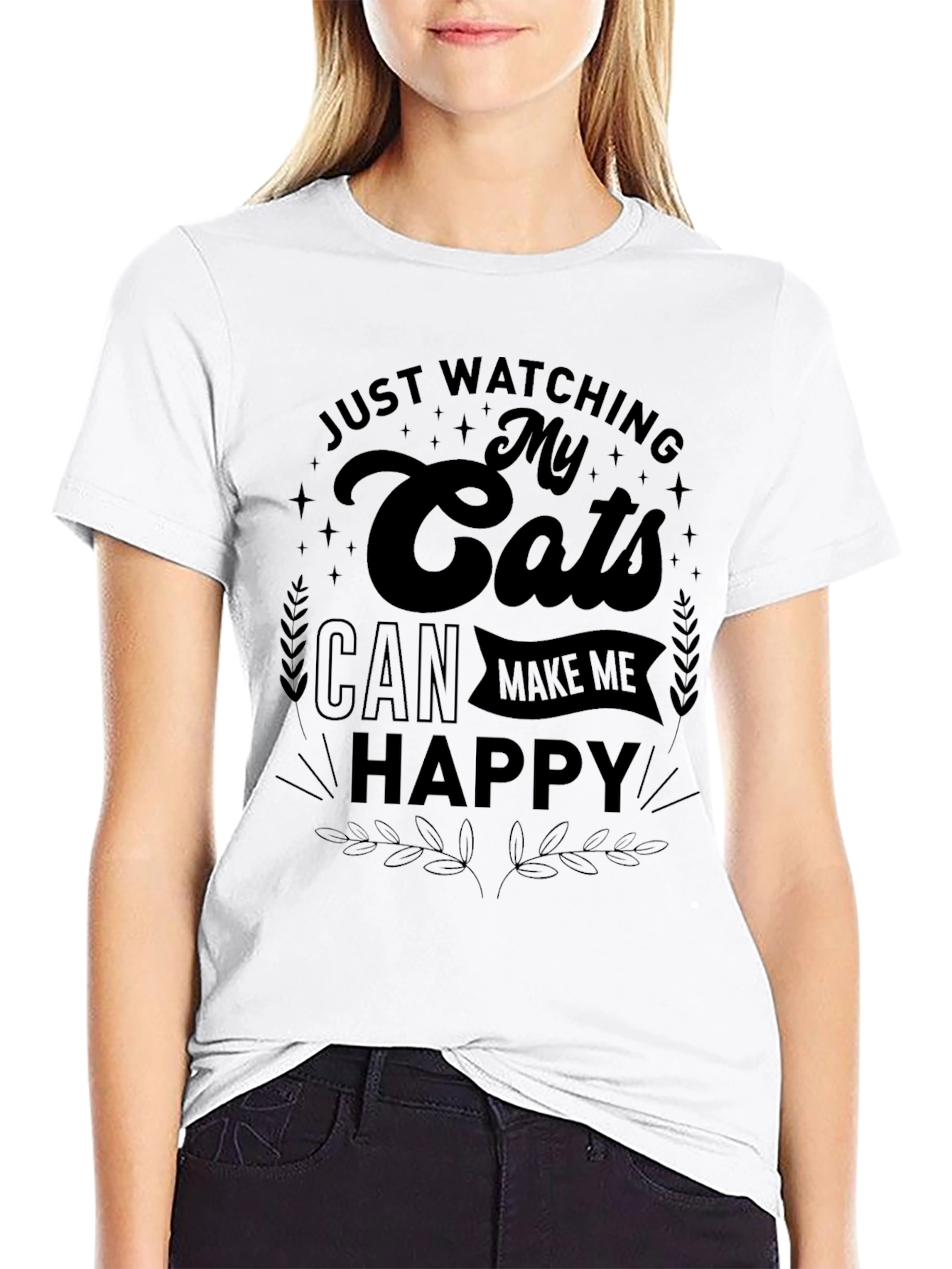 Cats Make Me Happy T-Shirt
