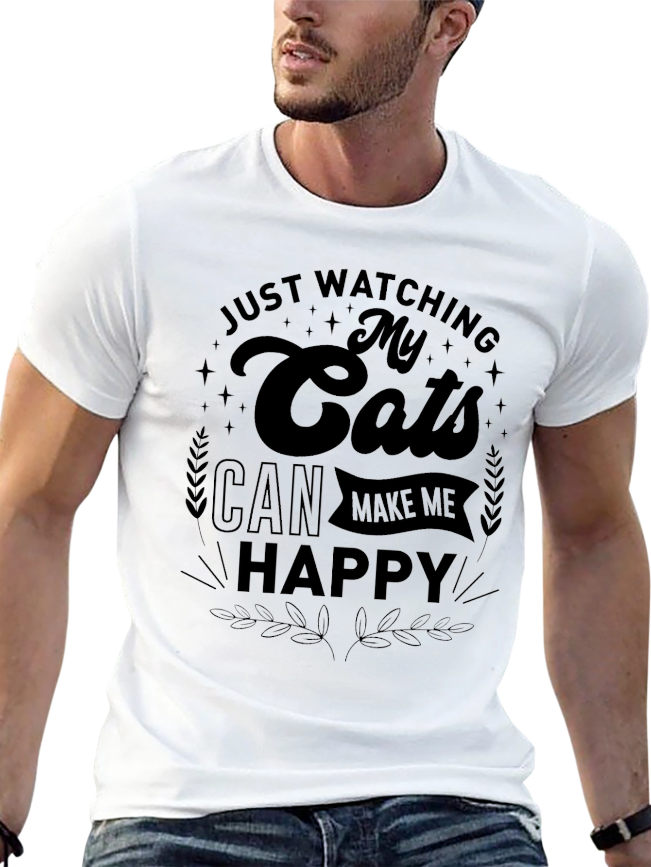 Cats Make Me Happy T-Shirt