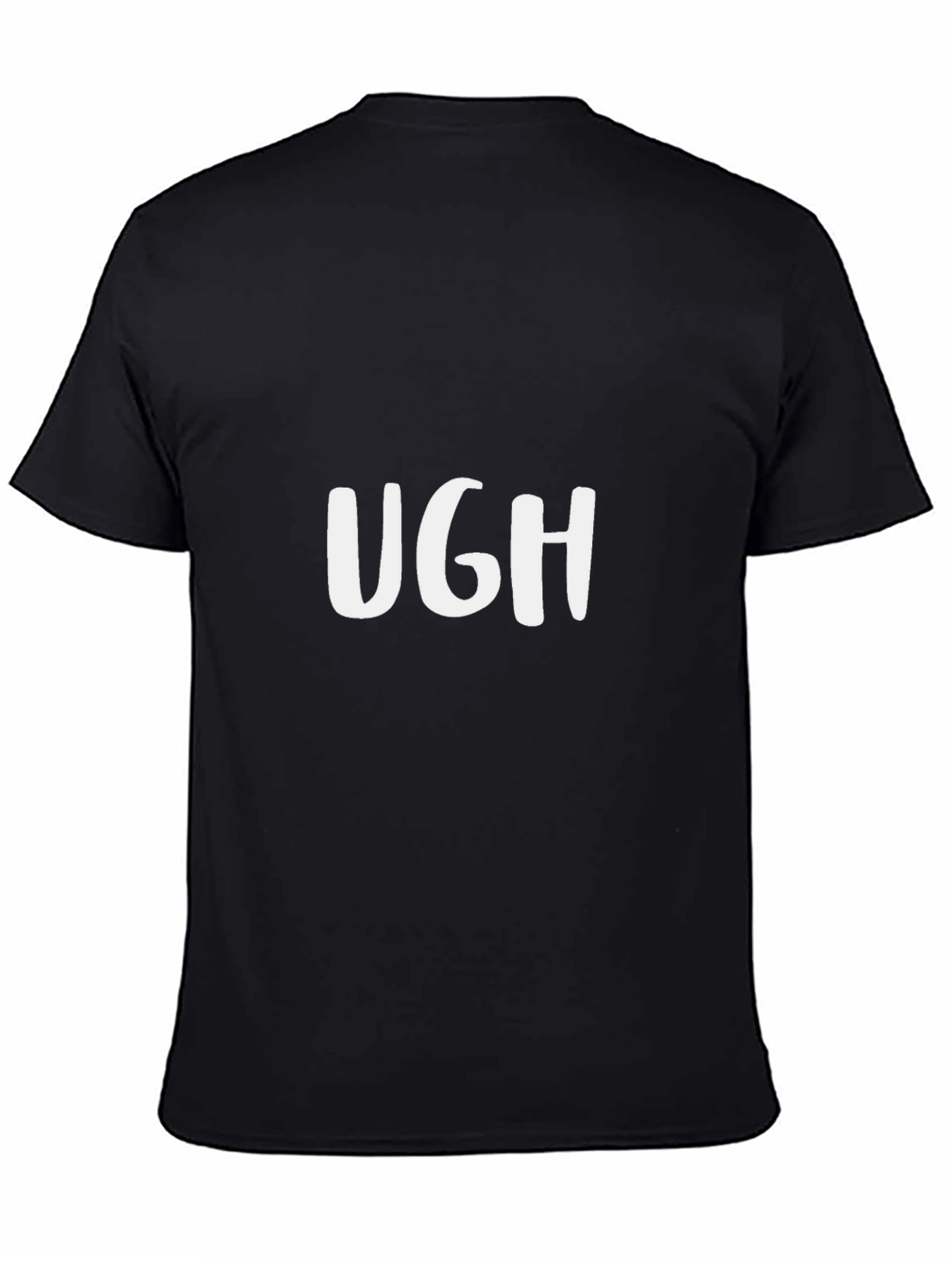 Ugh Graphic Tee - Mens Black T-Shirt