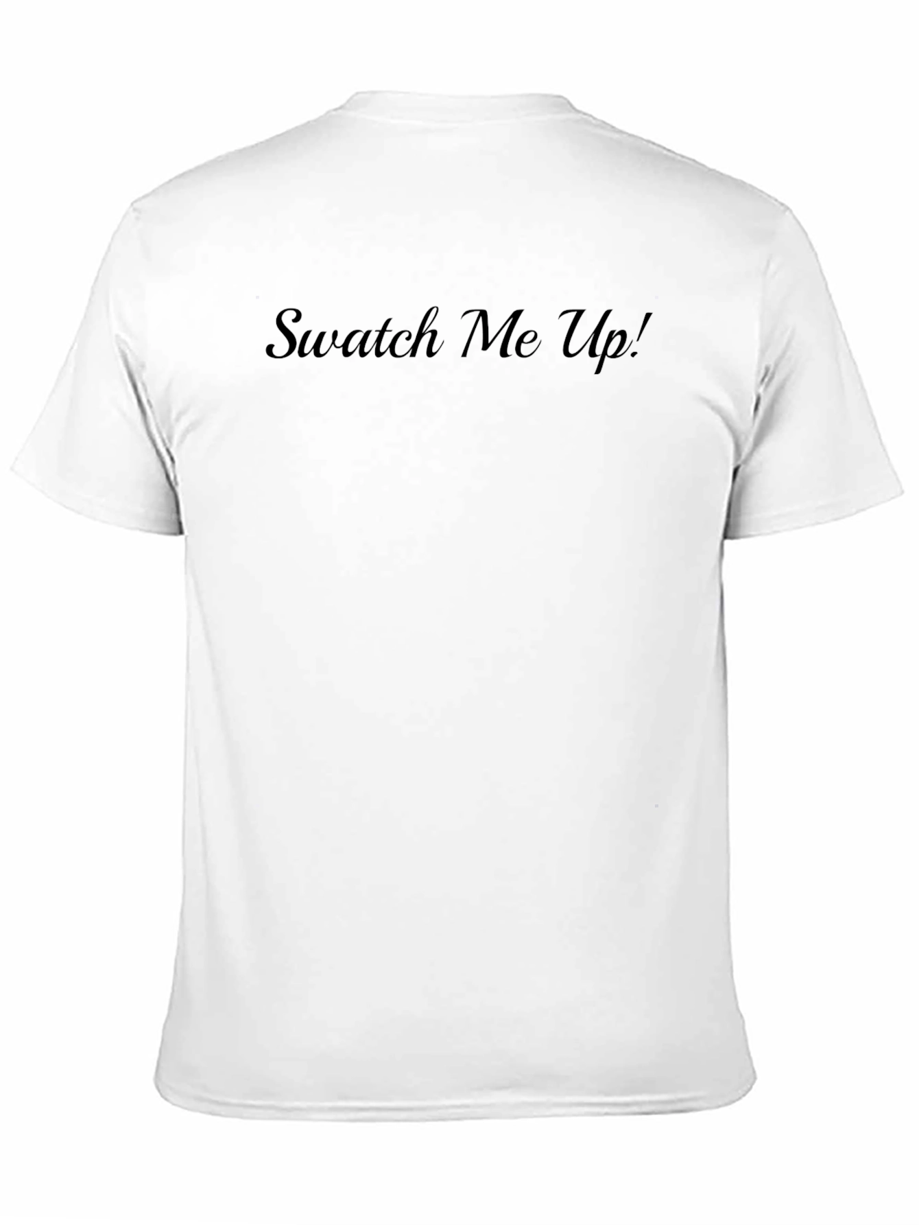 Swatch Me Up! Black Casual Crew Neck T-Shirt