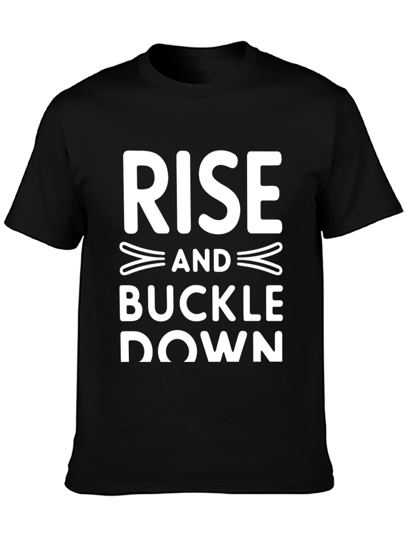 Rise and Buckle Down Graphic Tee - Black