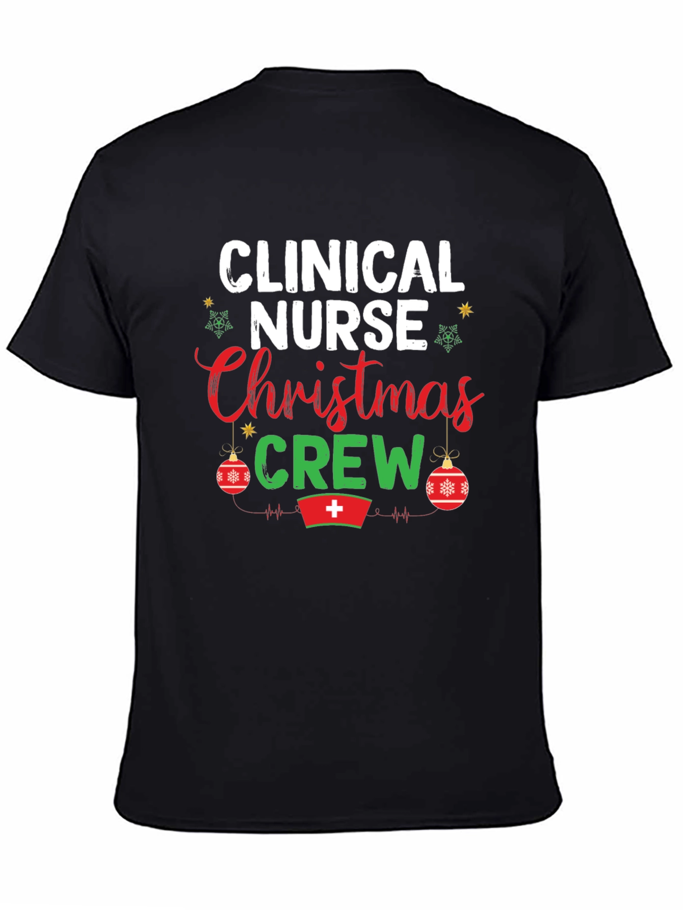 Clinical Nurse Christmas Crew Graphic Tee