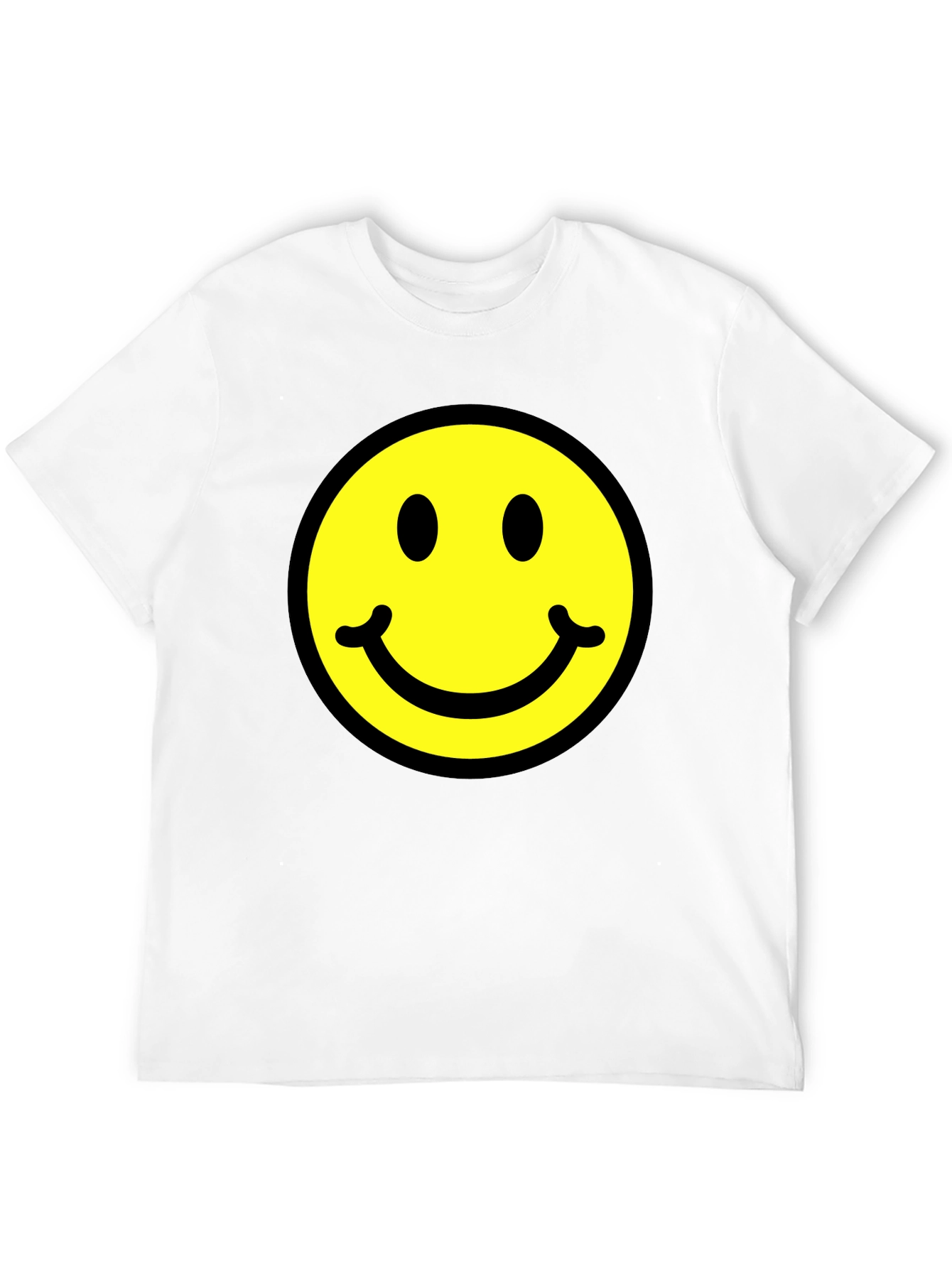 Classic Smiley Face Black T-Shirt