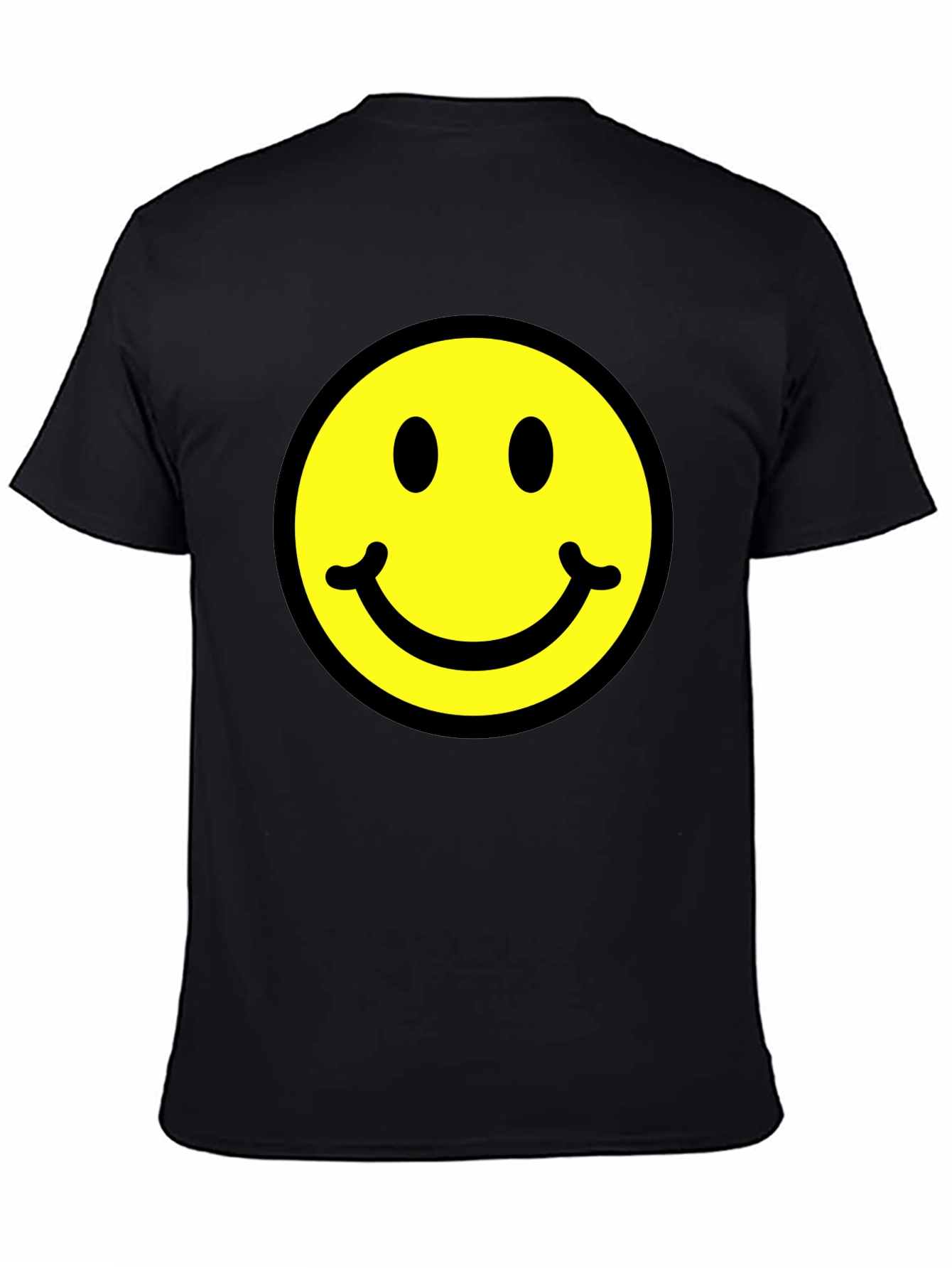 Classic Smiley Face Black T-Shirt