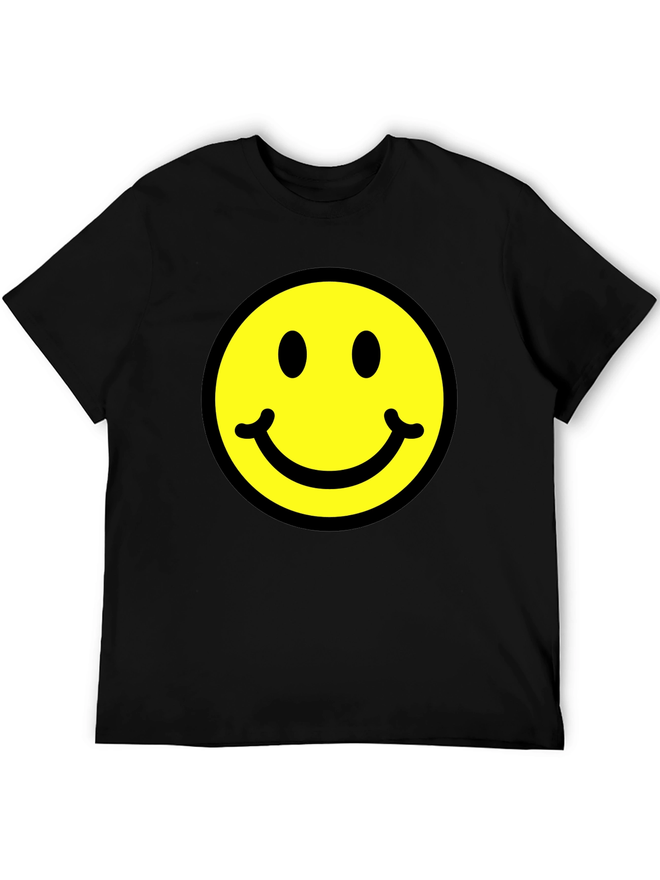 Classic Smiley Face Black T-Shirt