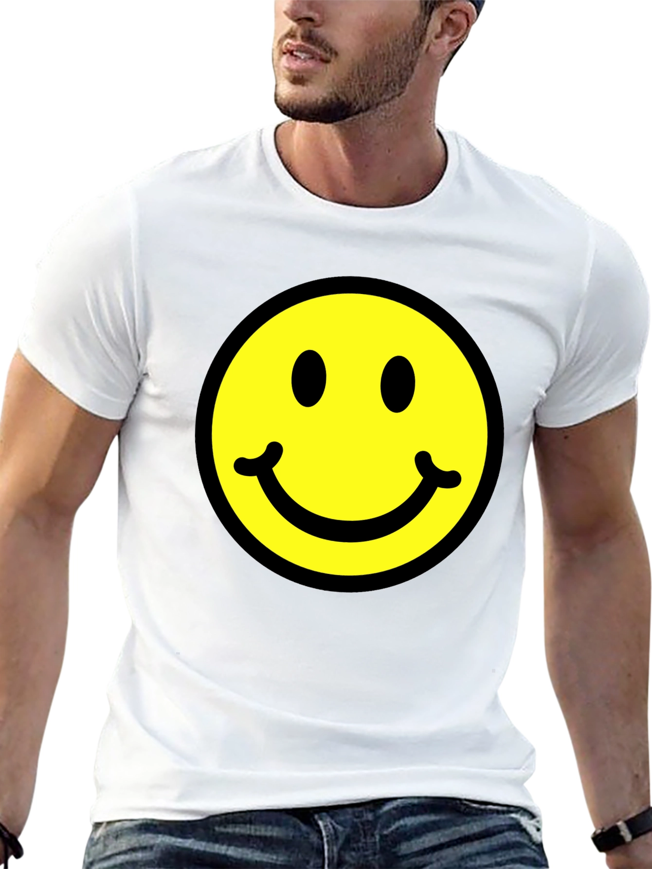 Classic Smiley Face Black T-Shirt