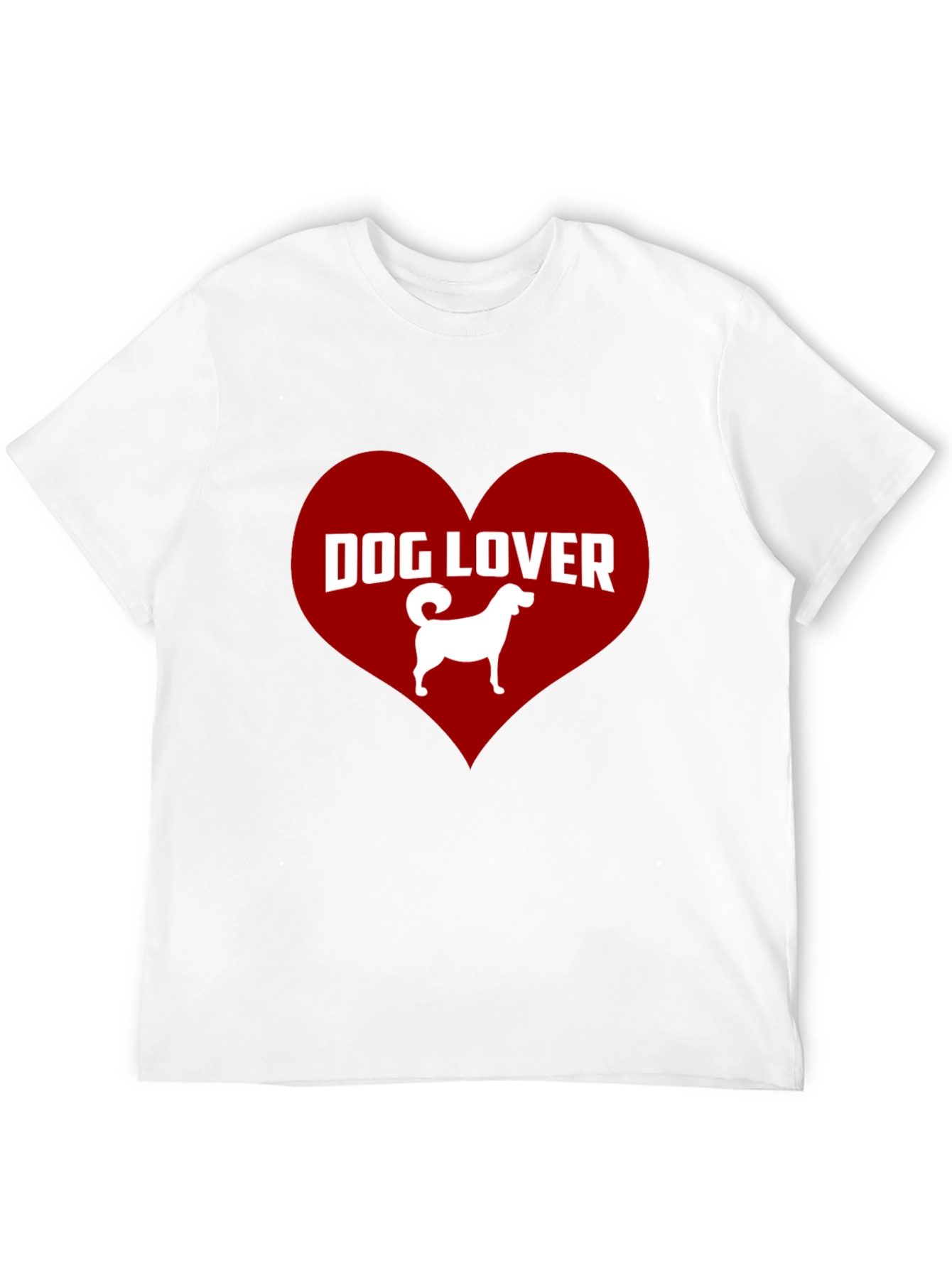 Dog Lover Graphic Tee - Heart Design