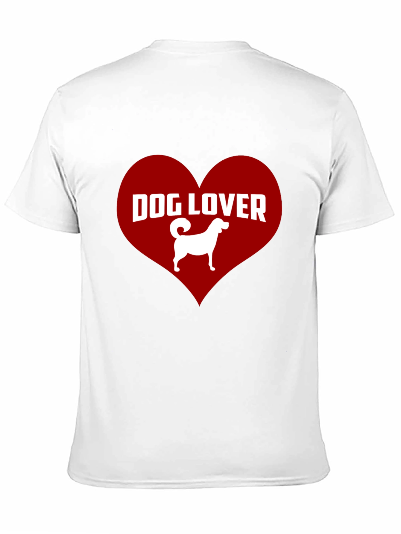 Dog Lover Graphic Tee - Heart Design