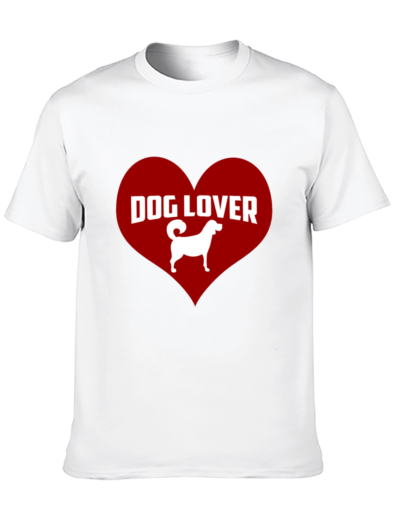 Dog Lover Graphic Tee - Heart Design