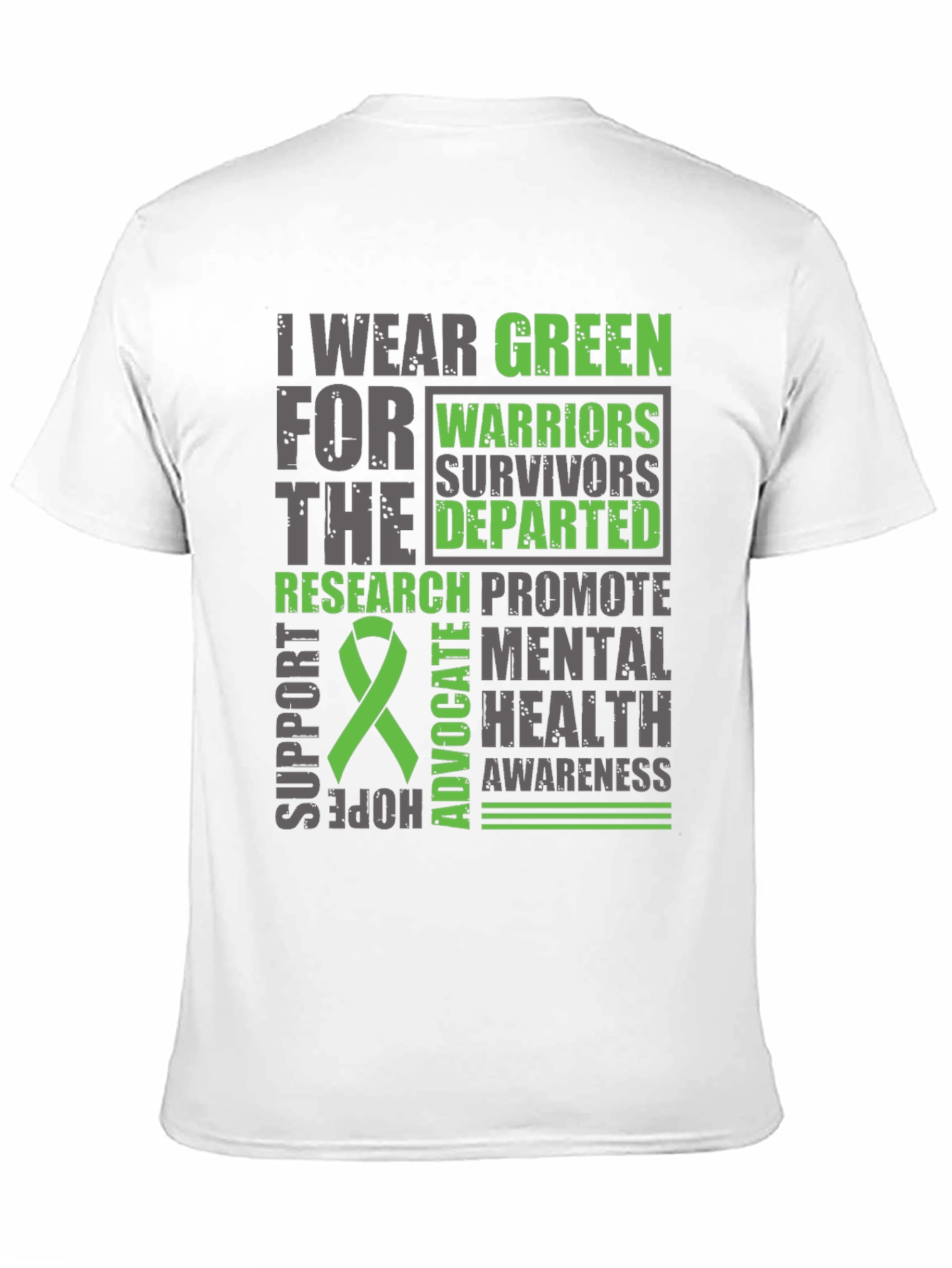 I Wear Green Mental Health Awareness T-Shirt