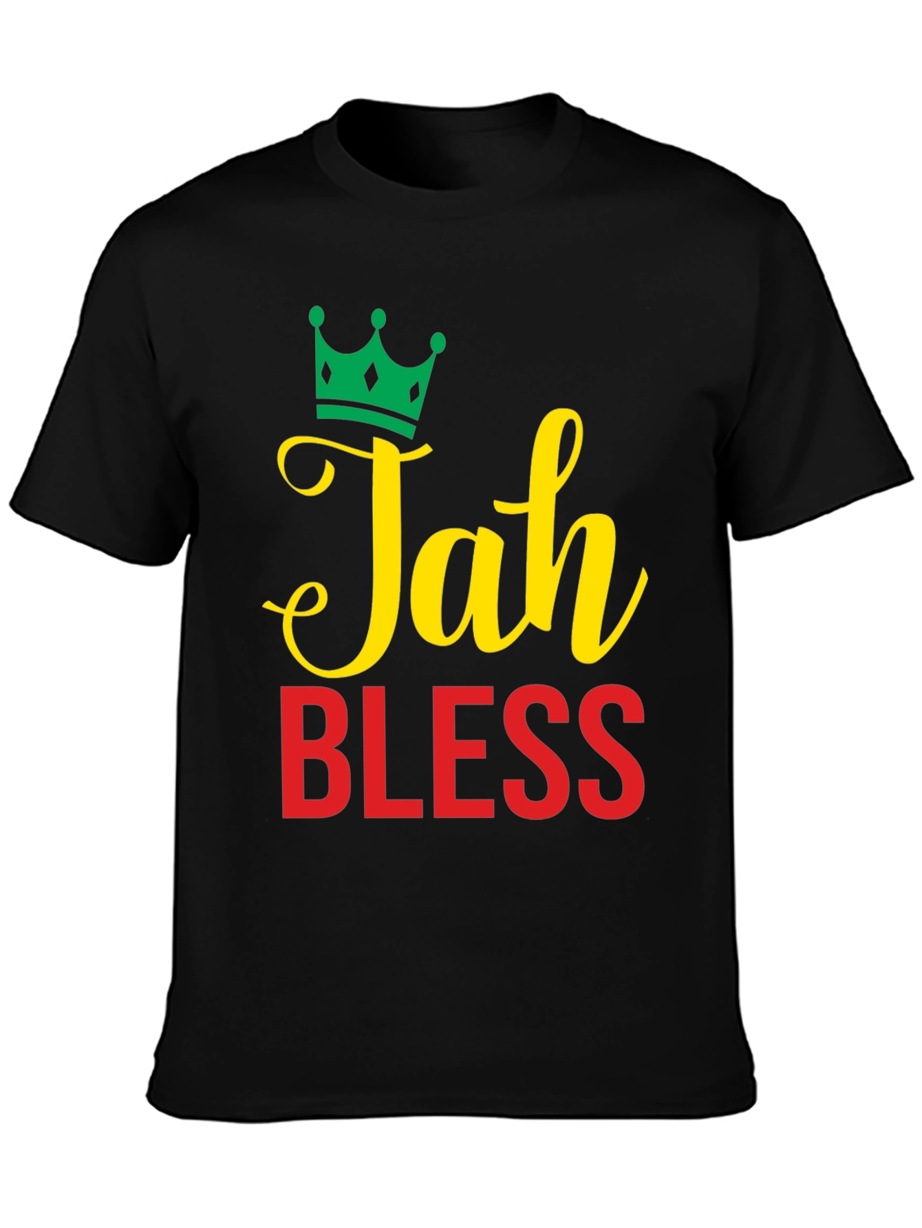 Jah Bless Graphic Tee - Reggae Inspired Design