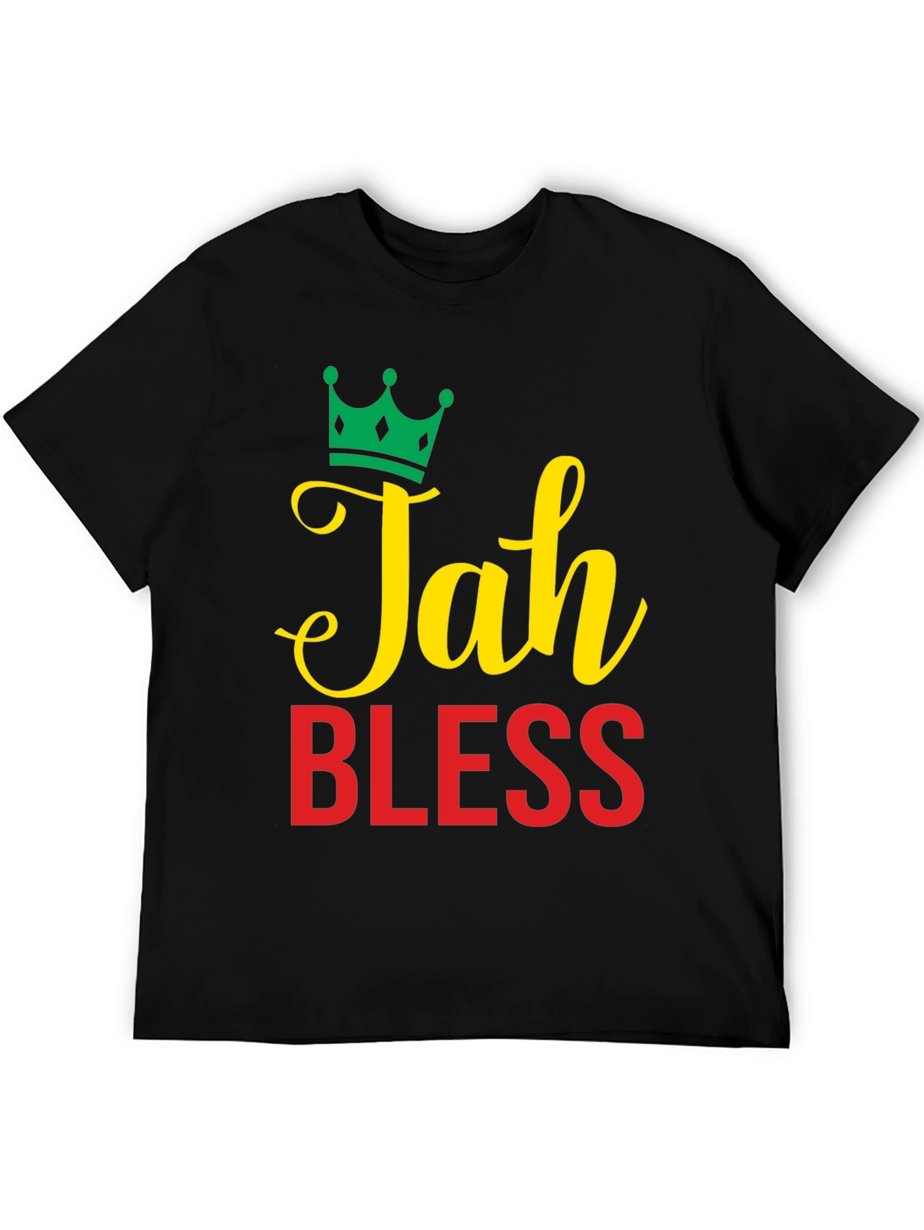Jah Bless Graphic Tee - Reggae Inspired Design