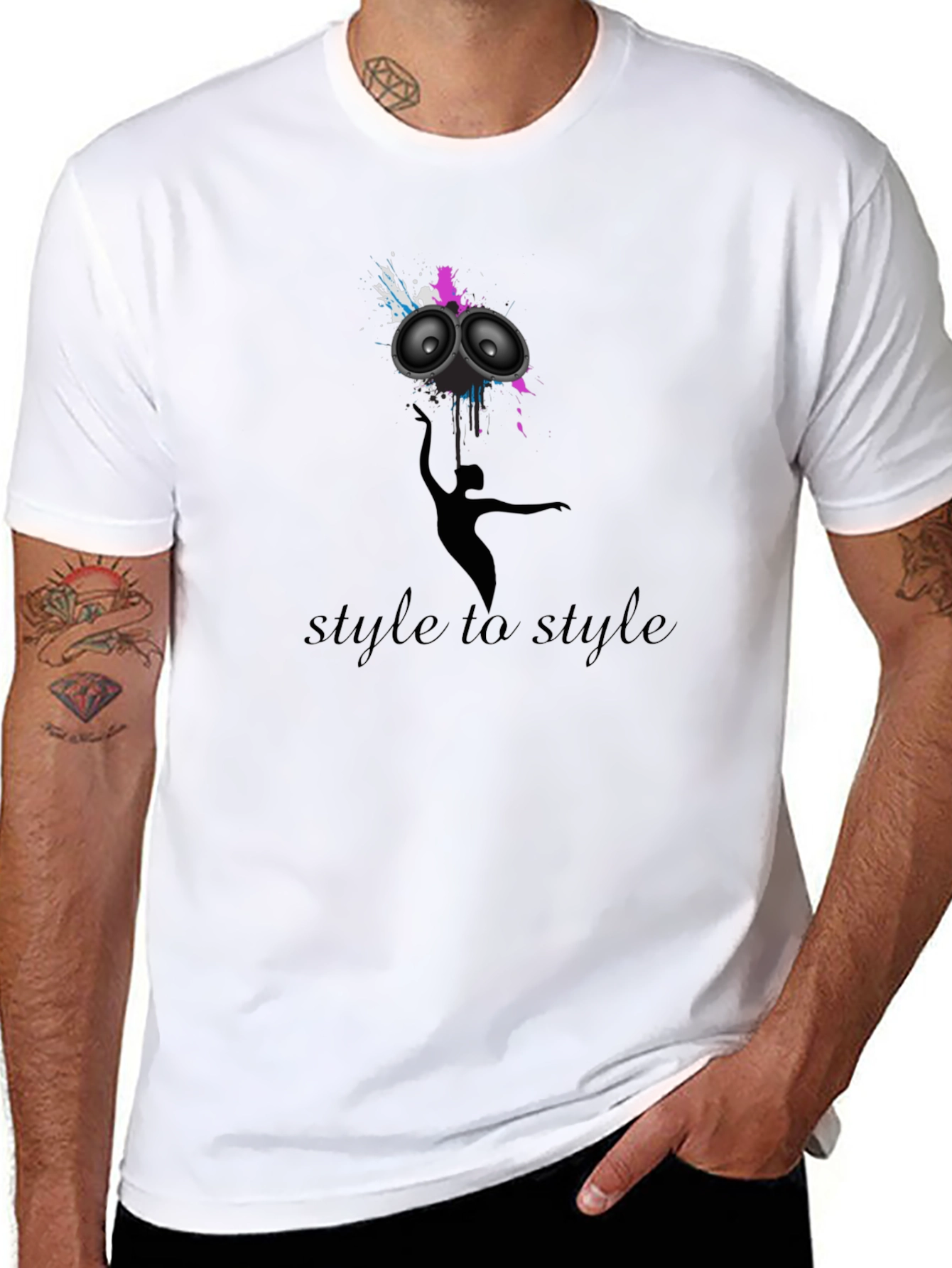 Stylish Black Graphic Tee - Style to Style