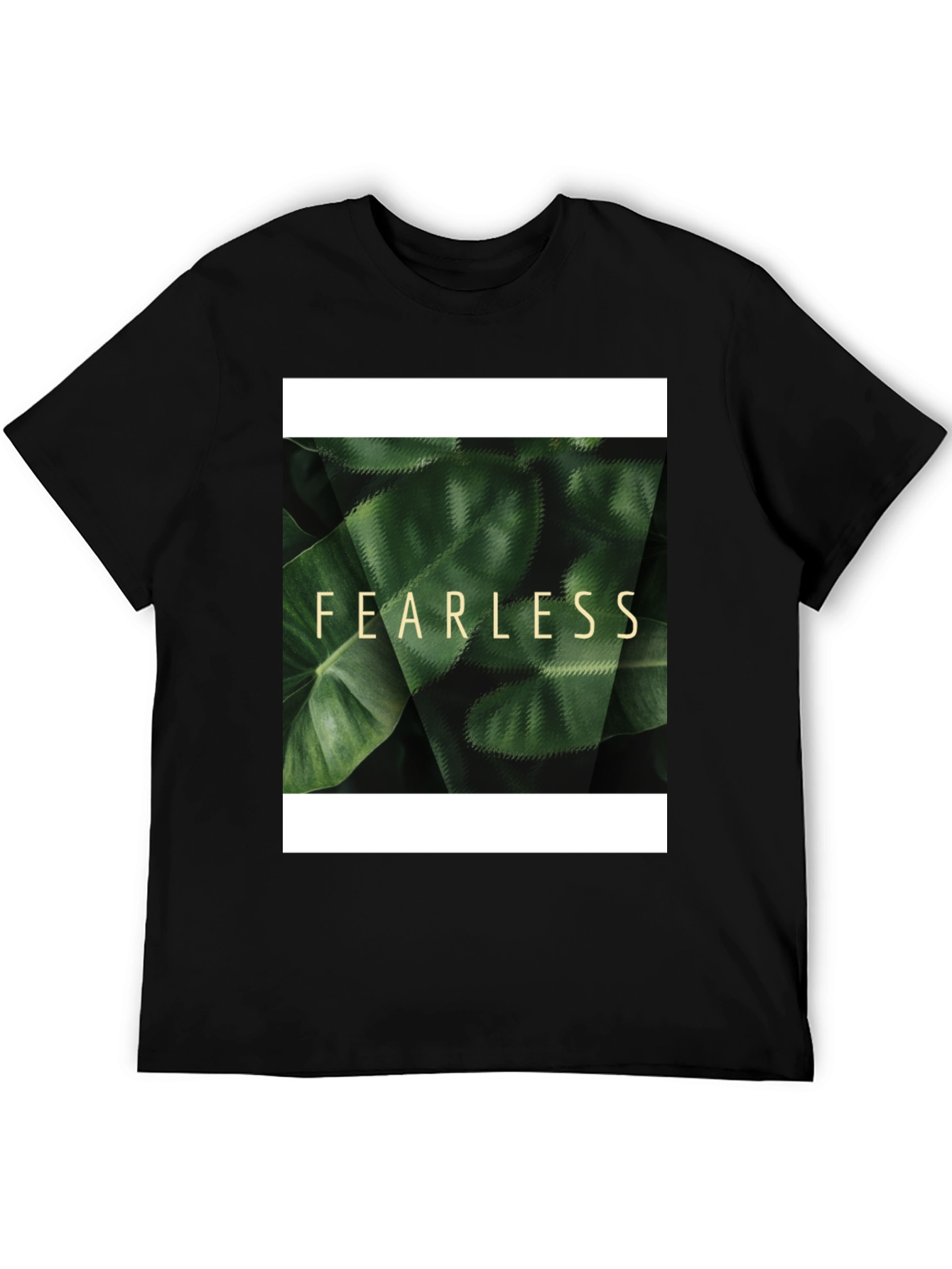 Fearless Nature Graphic Black T-Shirt