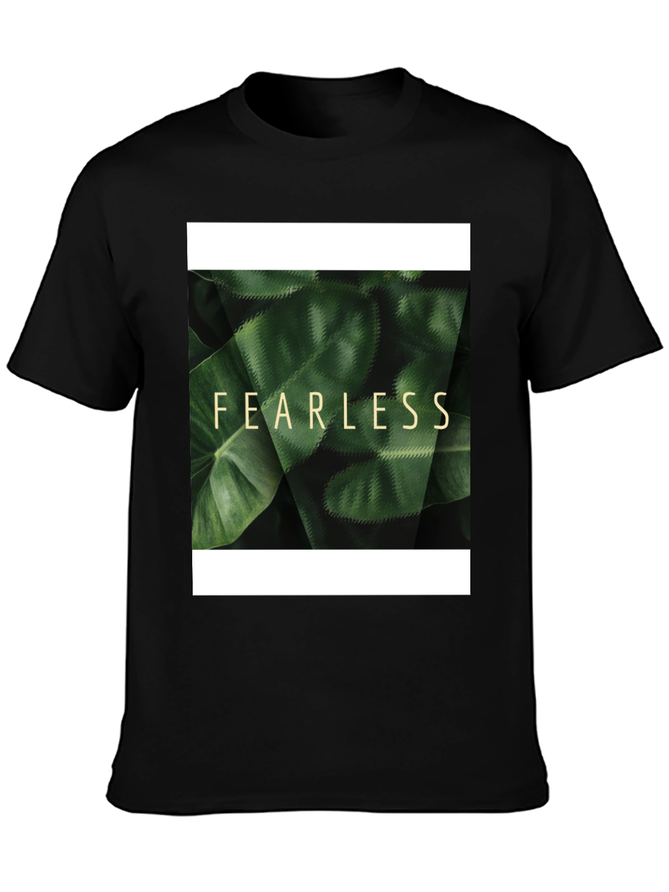 Fearless Nature Graphic Black T-Shirt