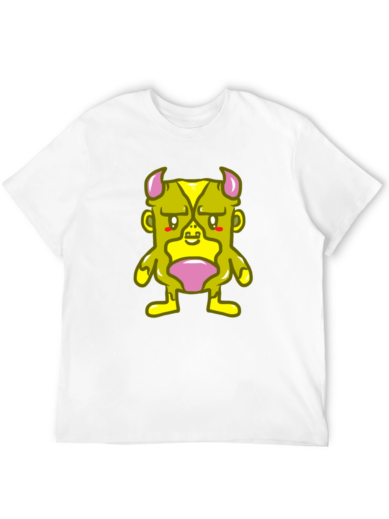 Monster Graphic Tee - Black Cotton Blend