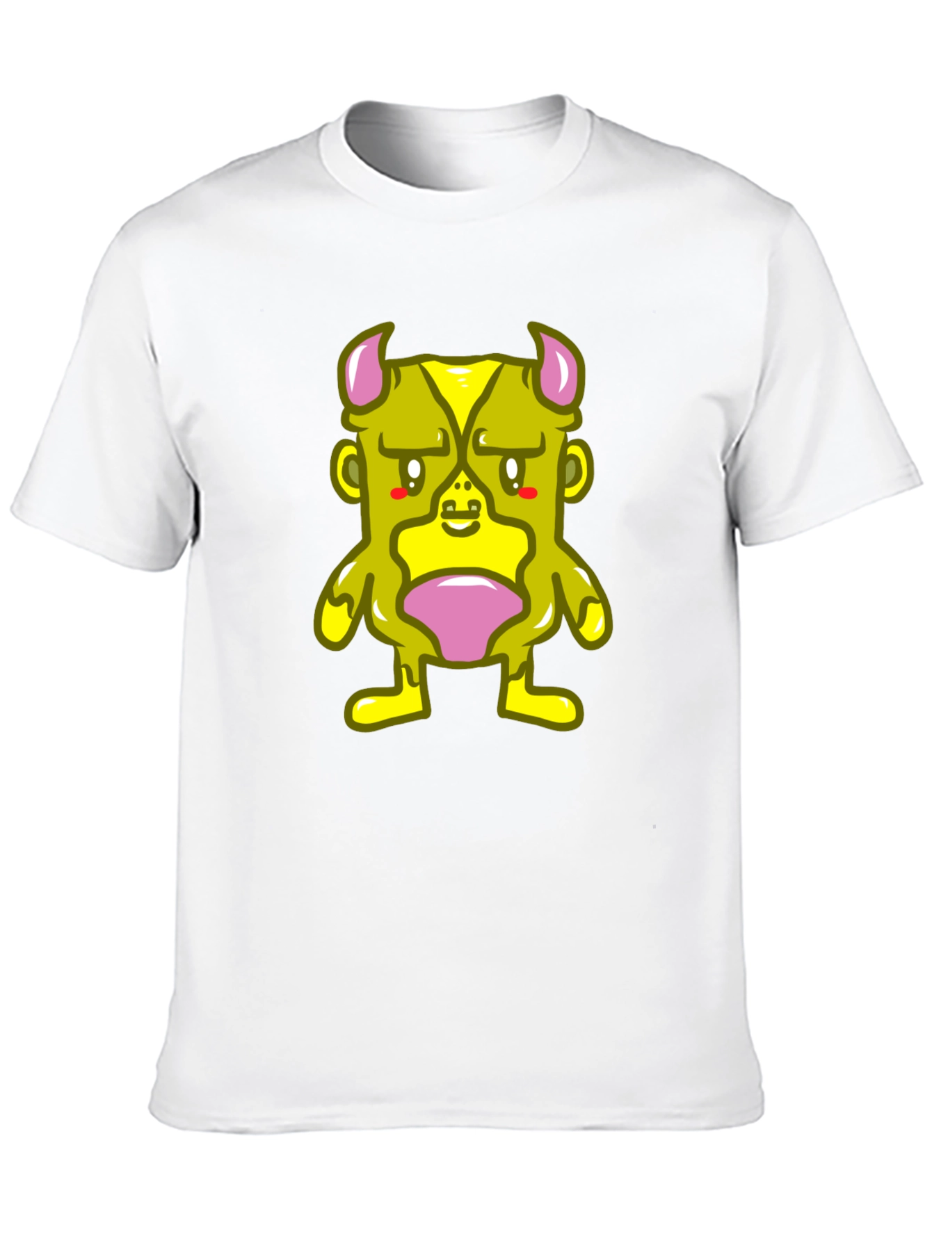Monster Graphic Tee - Black Cotton Blend