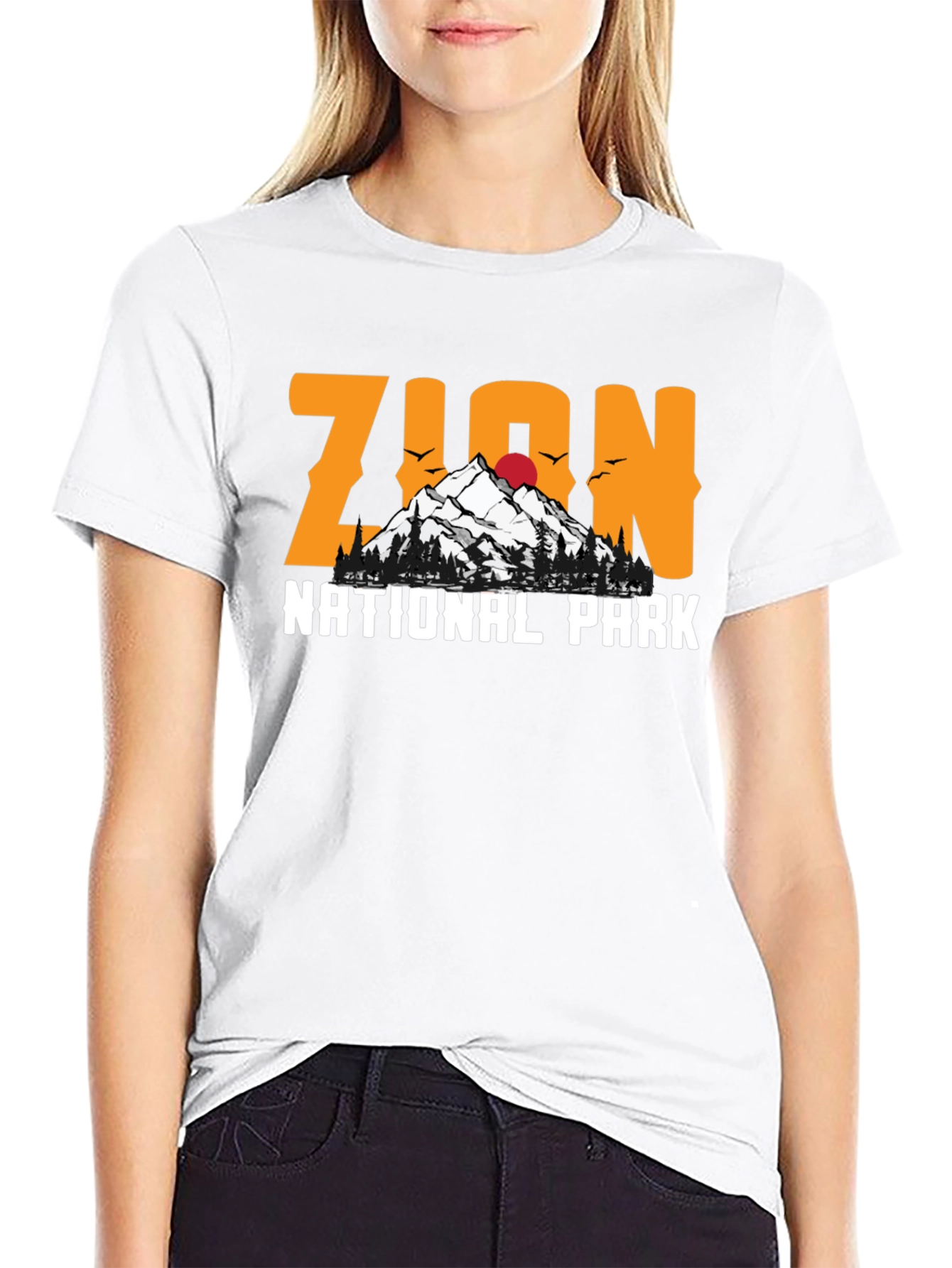 Zion National Park Graphic Tee - Black
