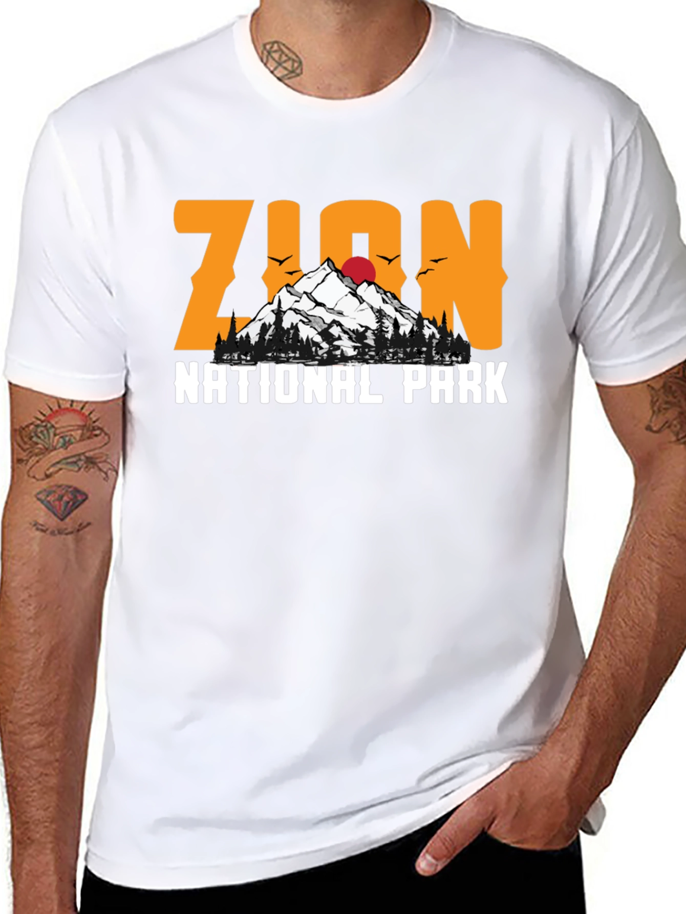 Zion National Park Graphic Tee - Black
