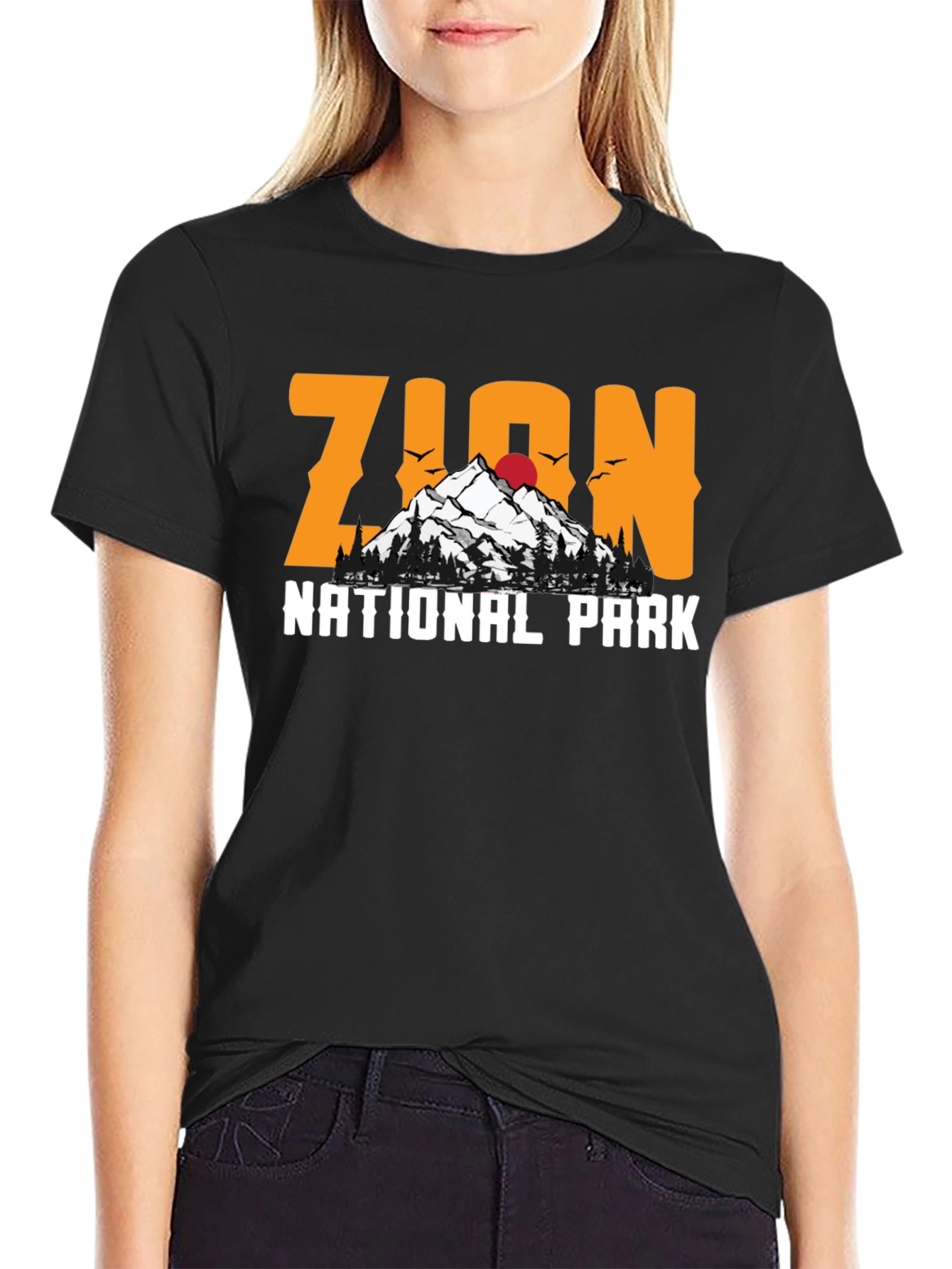 Zion National Park Graphic Tee - Black