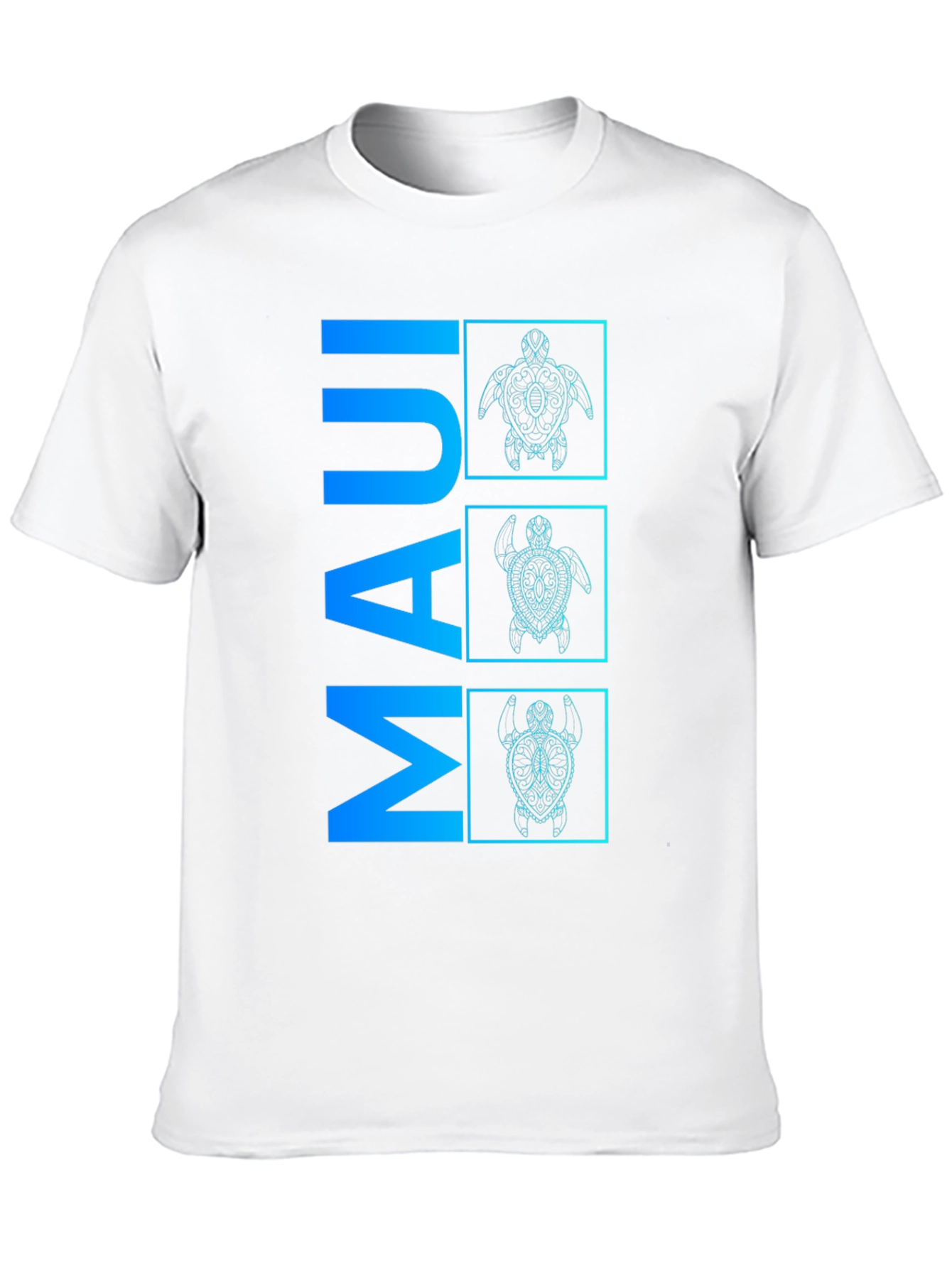Maui Turtle Graphic Tee - Mens Black T-Shirt