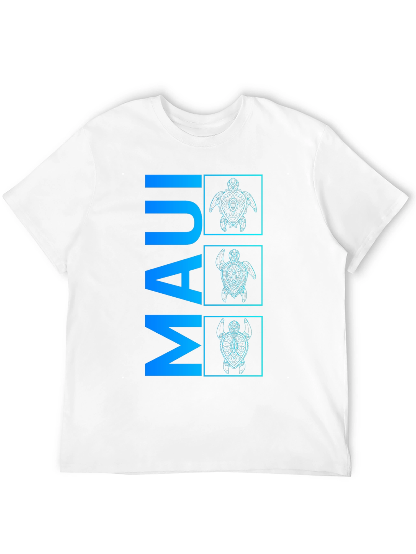 Maui Turtle Graphic Tee - Mens Black T-Shirt