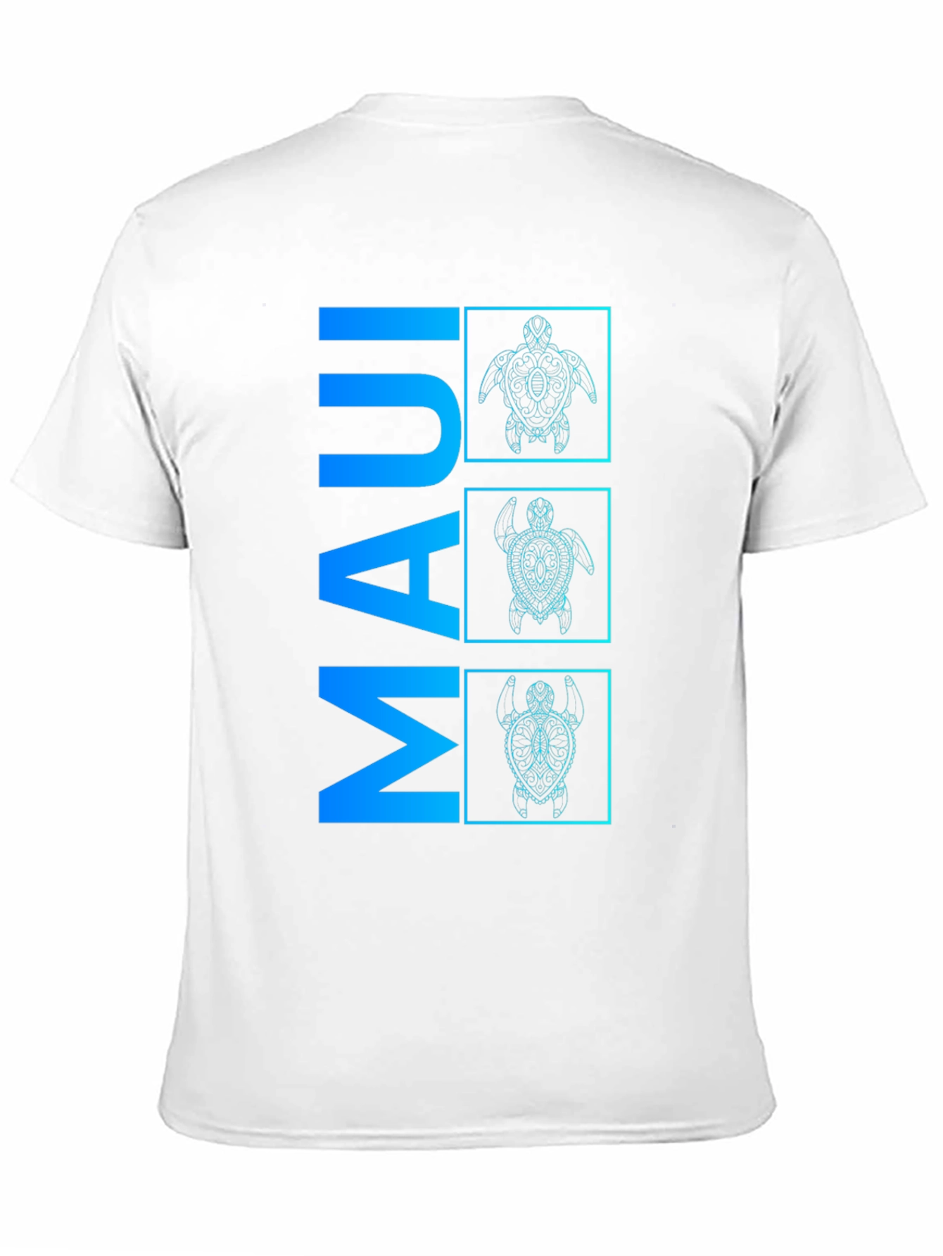 Maui Turtle Graphic Tee - Mens Black T-Shirt