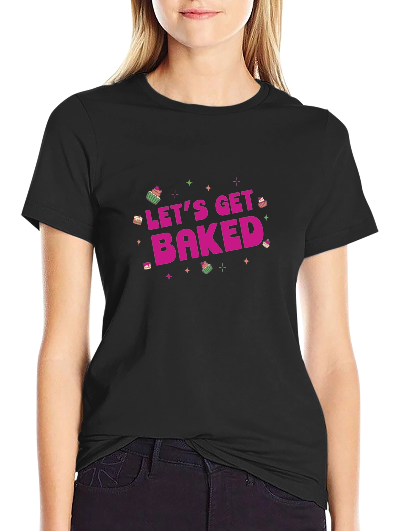Lets Get Baked Cupcake T-Shirt