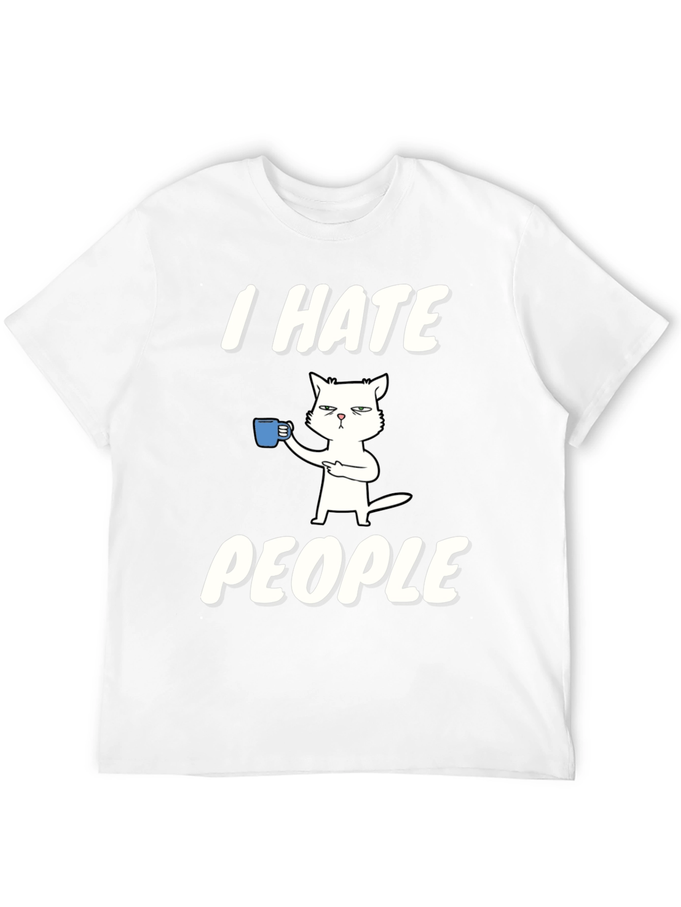 I Hate People Cat T-Shirt