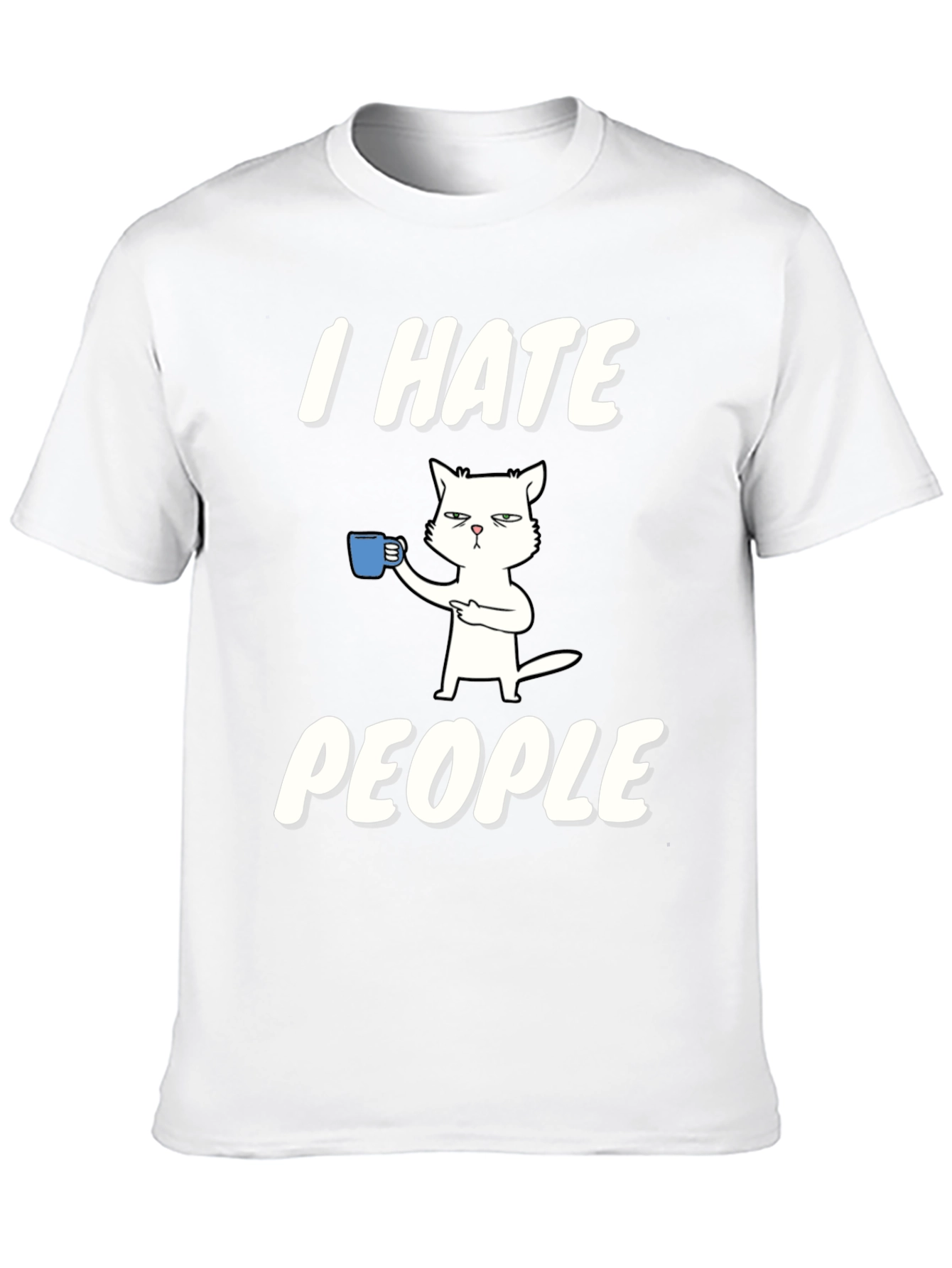 I Hate People Cat T-Shirt