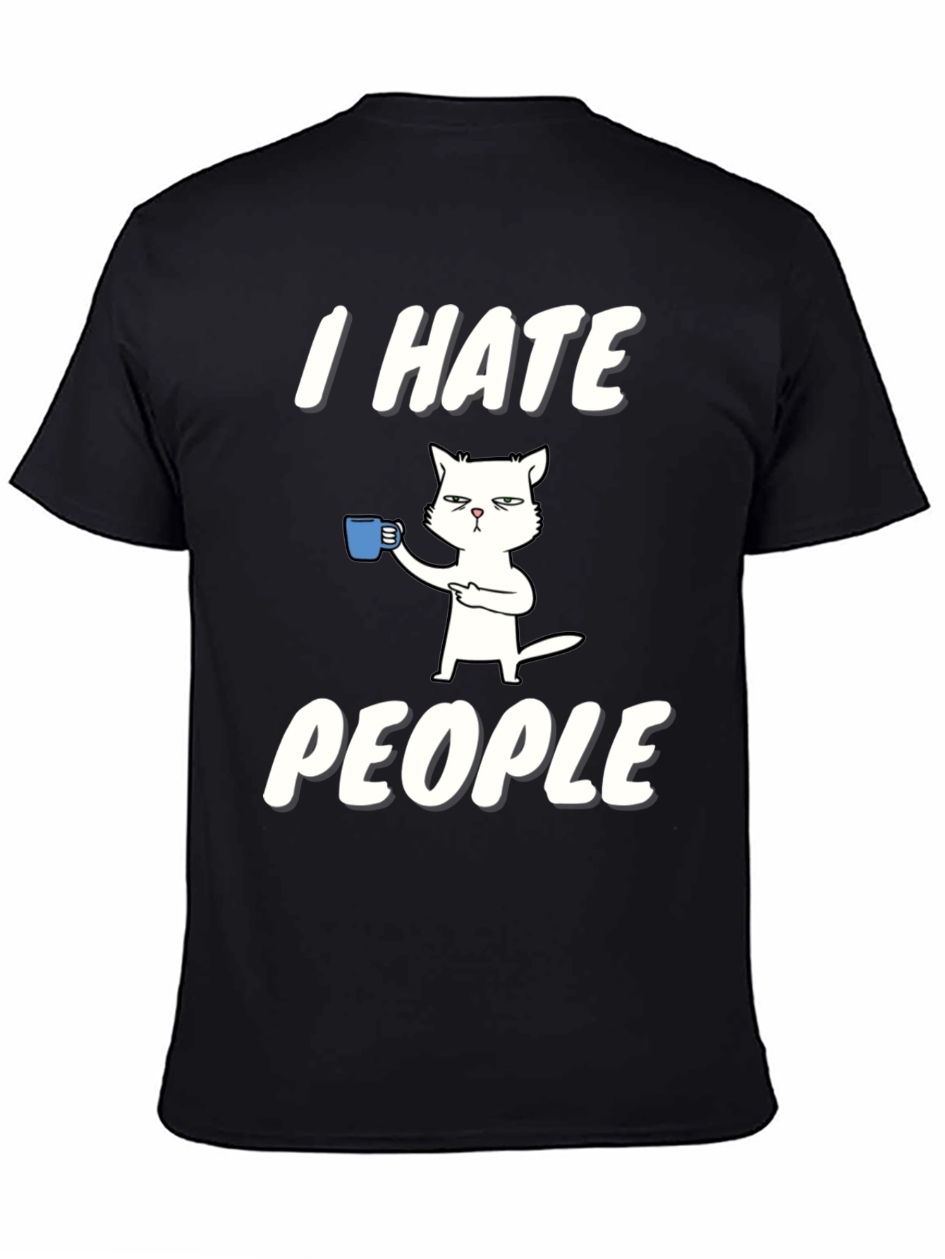 I Hate People Cat T-Shirt
