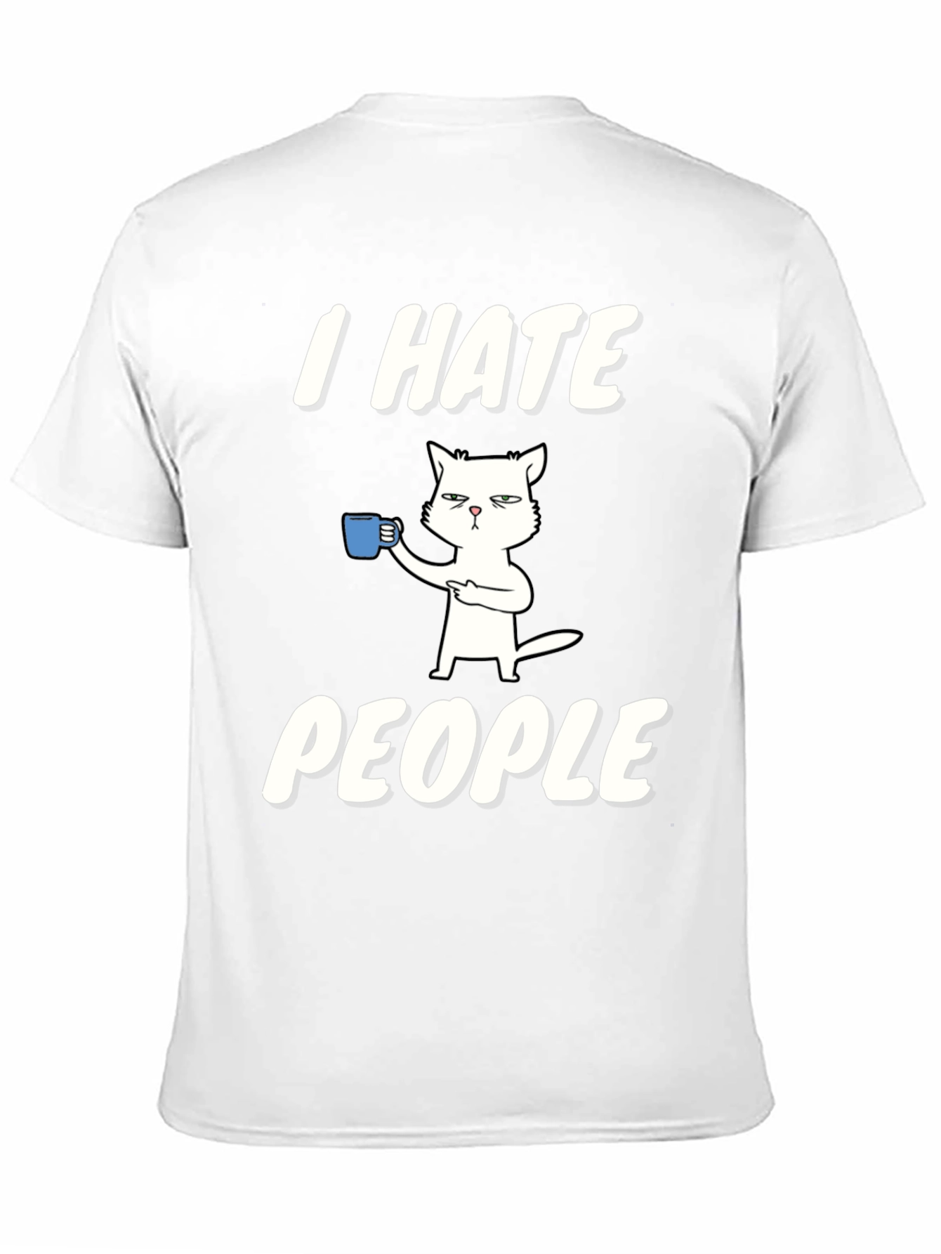 I Hate People Cat T-Shirt